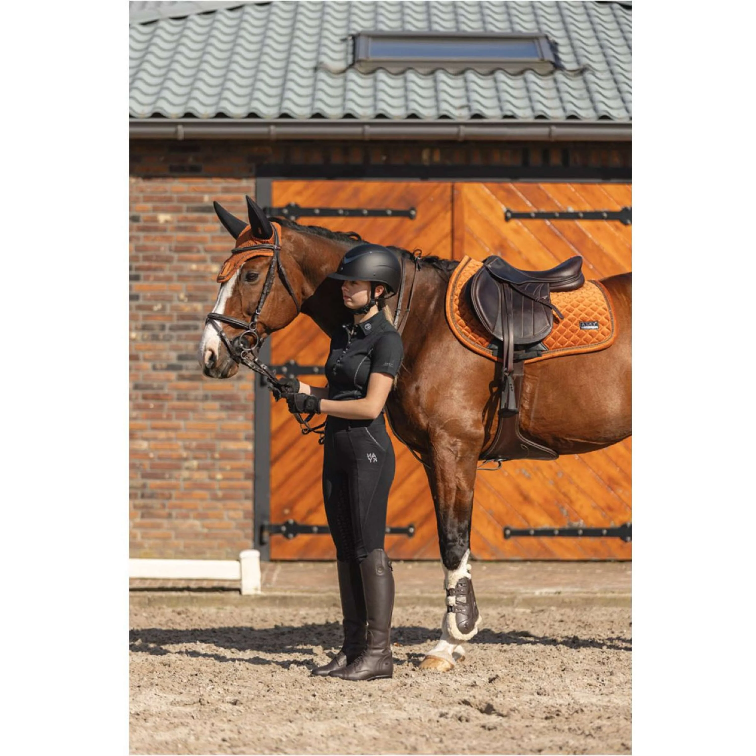 ANKY Tapis de Selle Velvet Stones de Saut Rouille - Image 6
