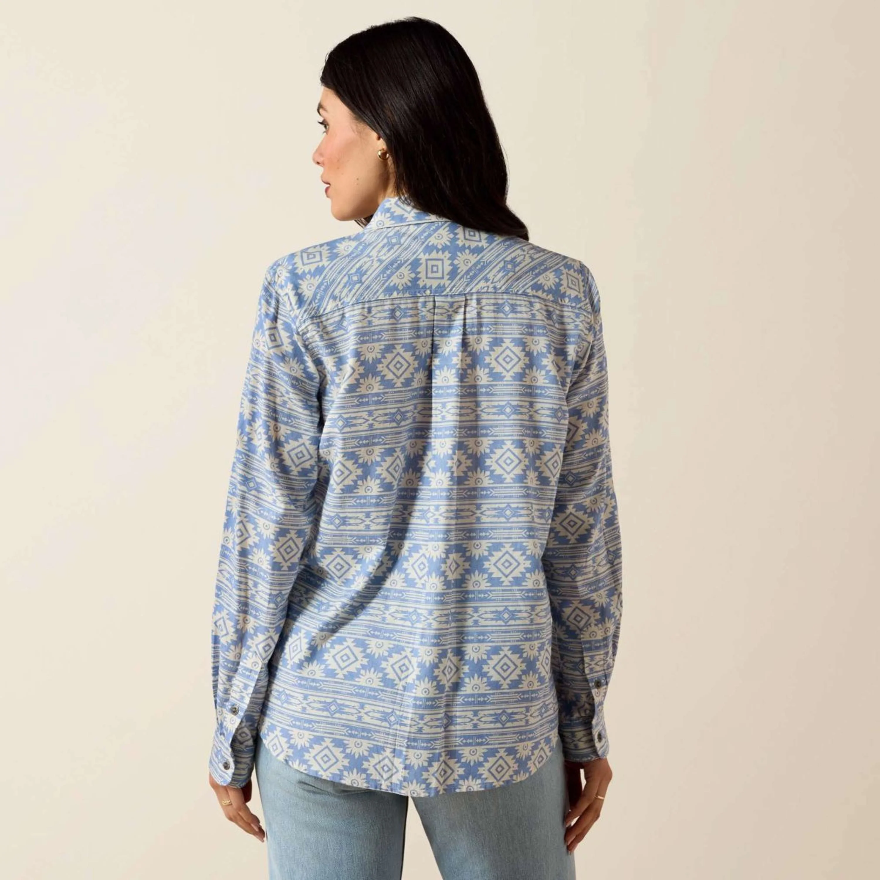 Ariat Blouse Billie Jean Femme Ashleigh Blue Crystal Southwes - Image 3