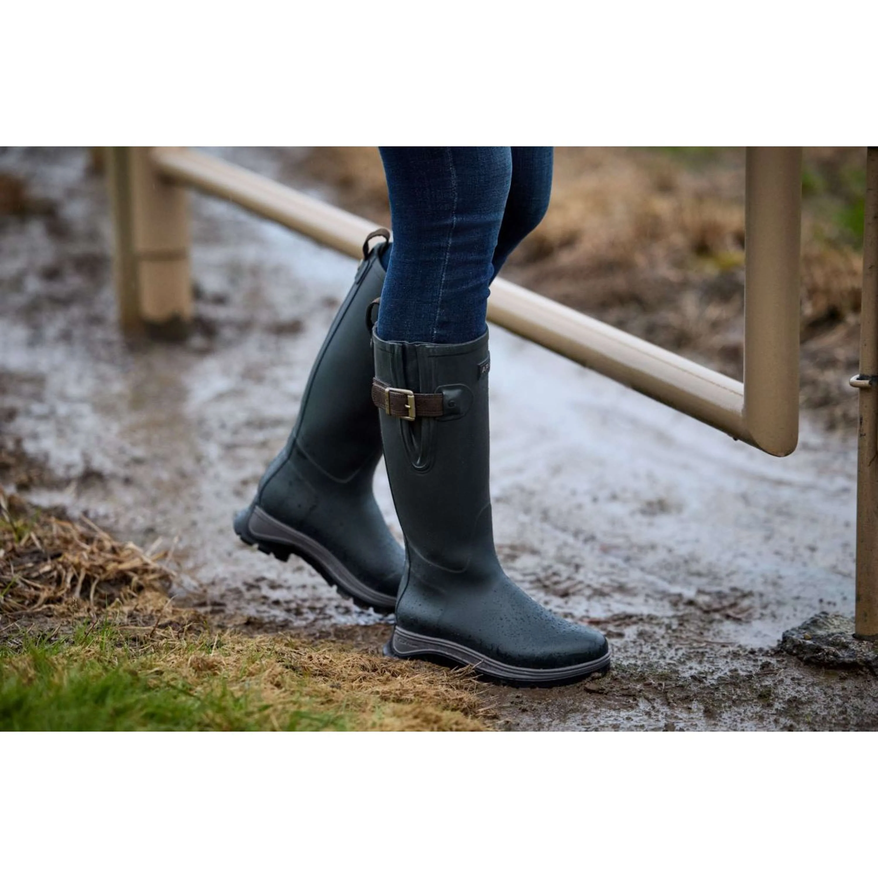 Ariat Bottes de pluie Woodstock Femme Marin - Image 9