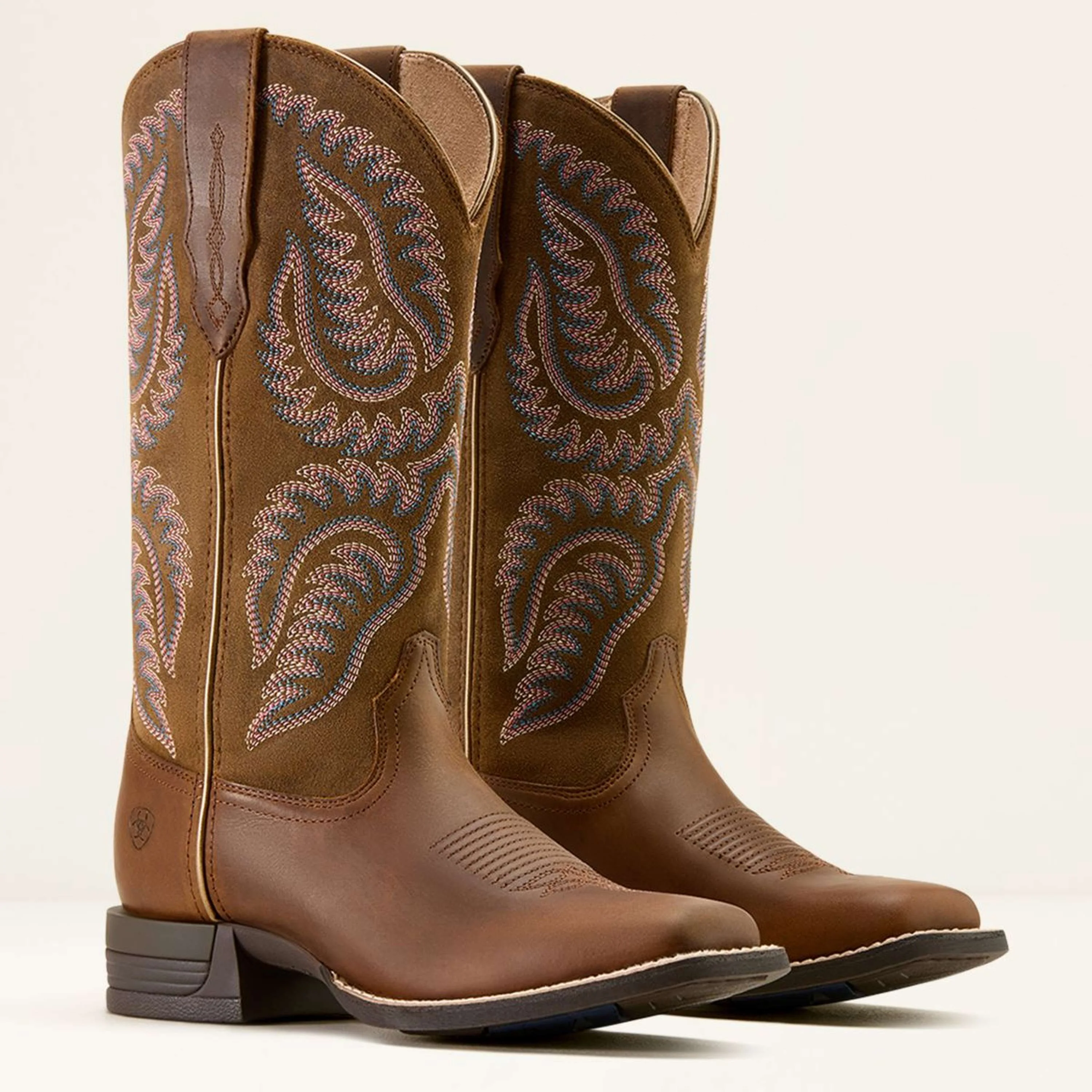 Ariat Bottes Western Cattle Caite Femme Distressed Brown/Adobe Clay - Image 3