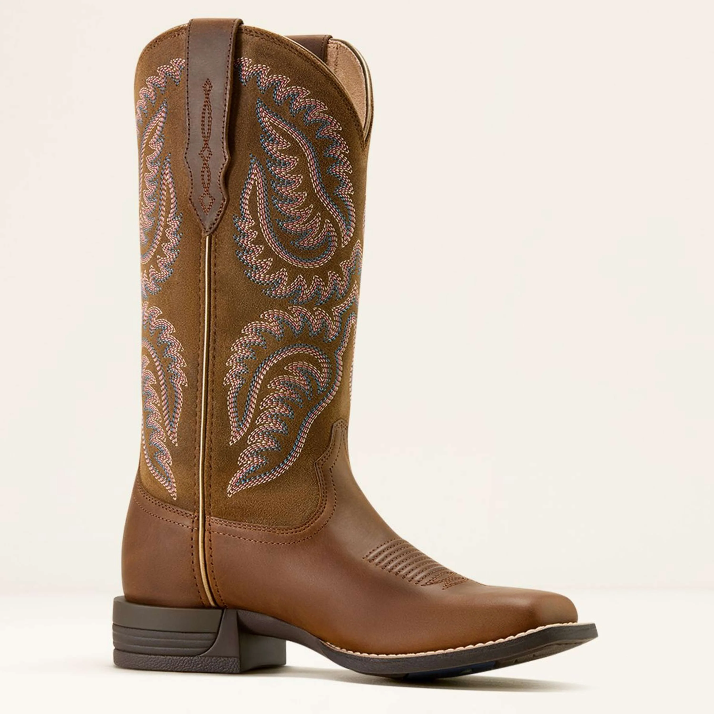 Ariat Bottes Western Cattle Caite Femme Distressed Brown/Adobe Clay - Image 4