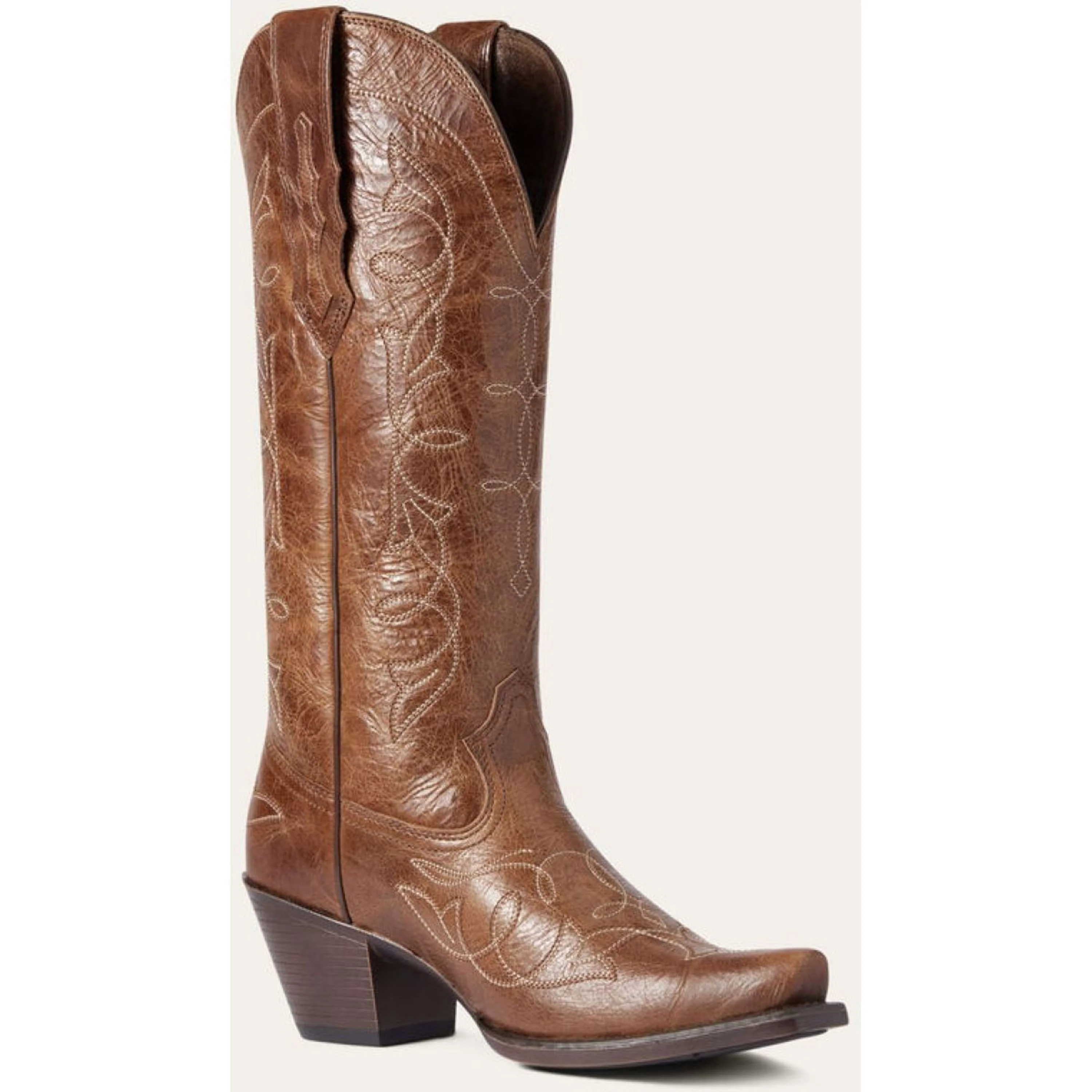 Ariat Bottes Western Heritage D Toe StretchFit Femme Dark Tan - Image 3