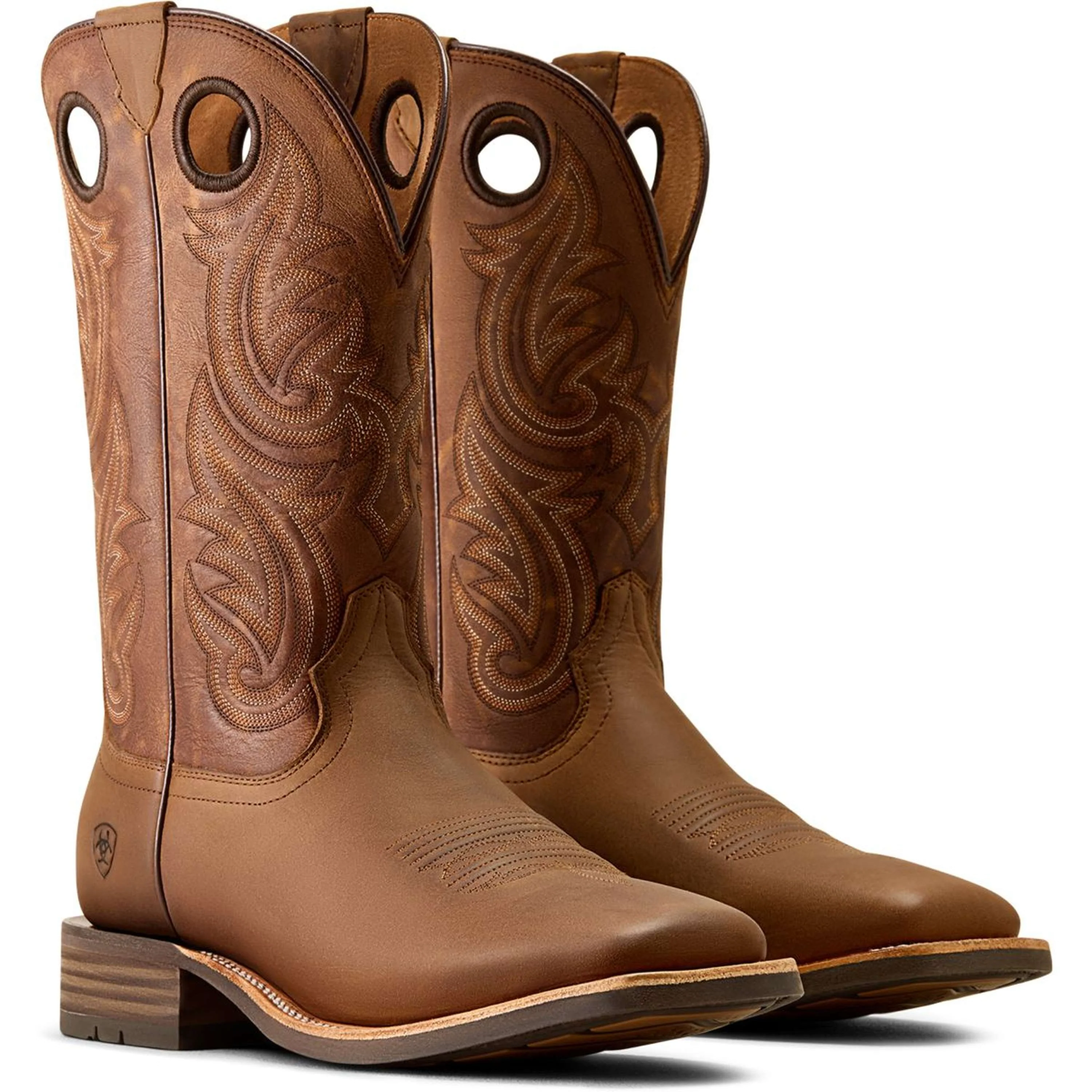 Ariat Bottes Western Highland Toughstock Hommes Distressed Brown/Tack Room Brown - Image 2