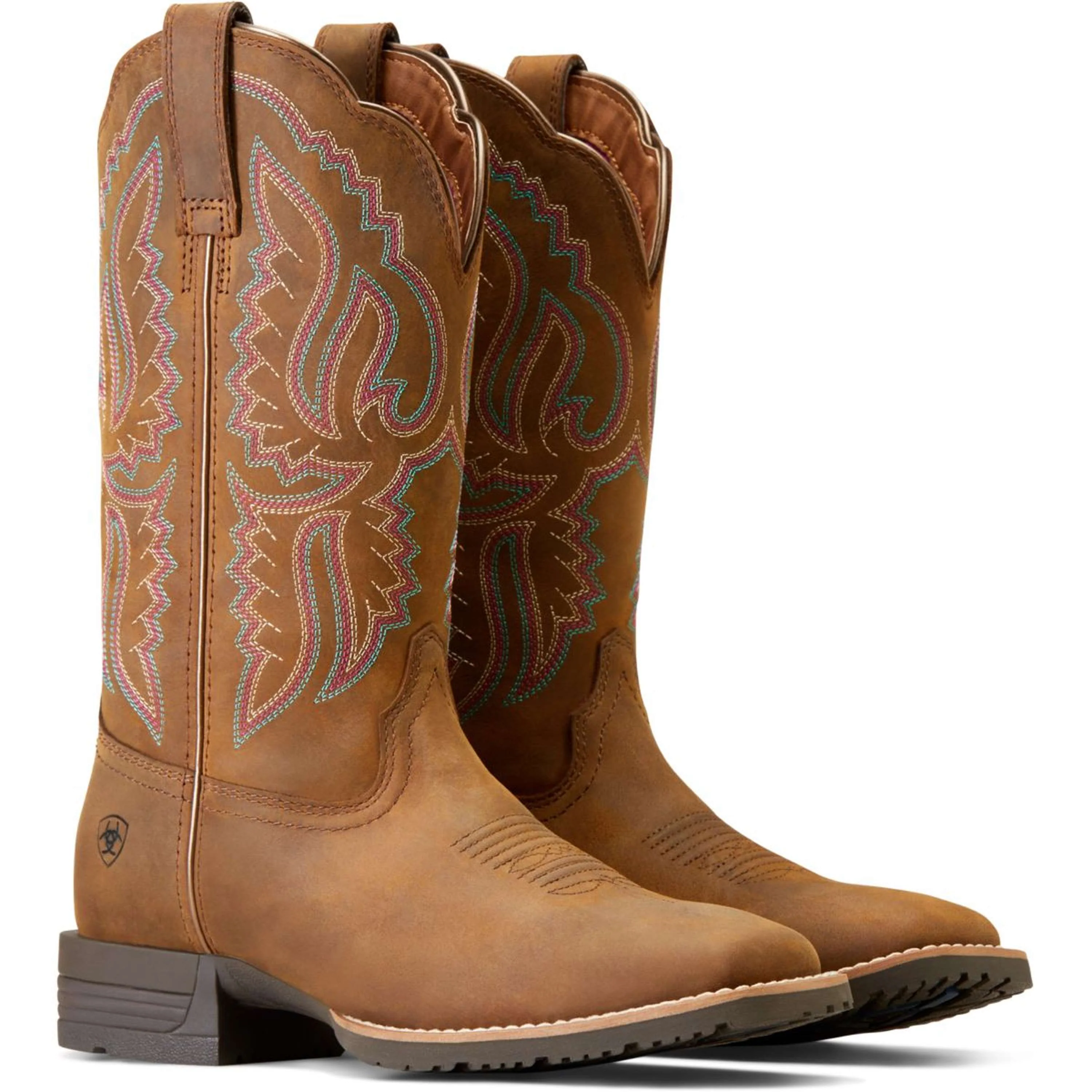 Ariat Bottes Western Hybrid Ranchwork Femme Distressed Tan - Image 4