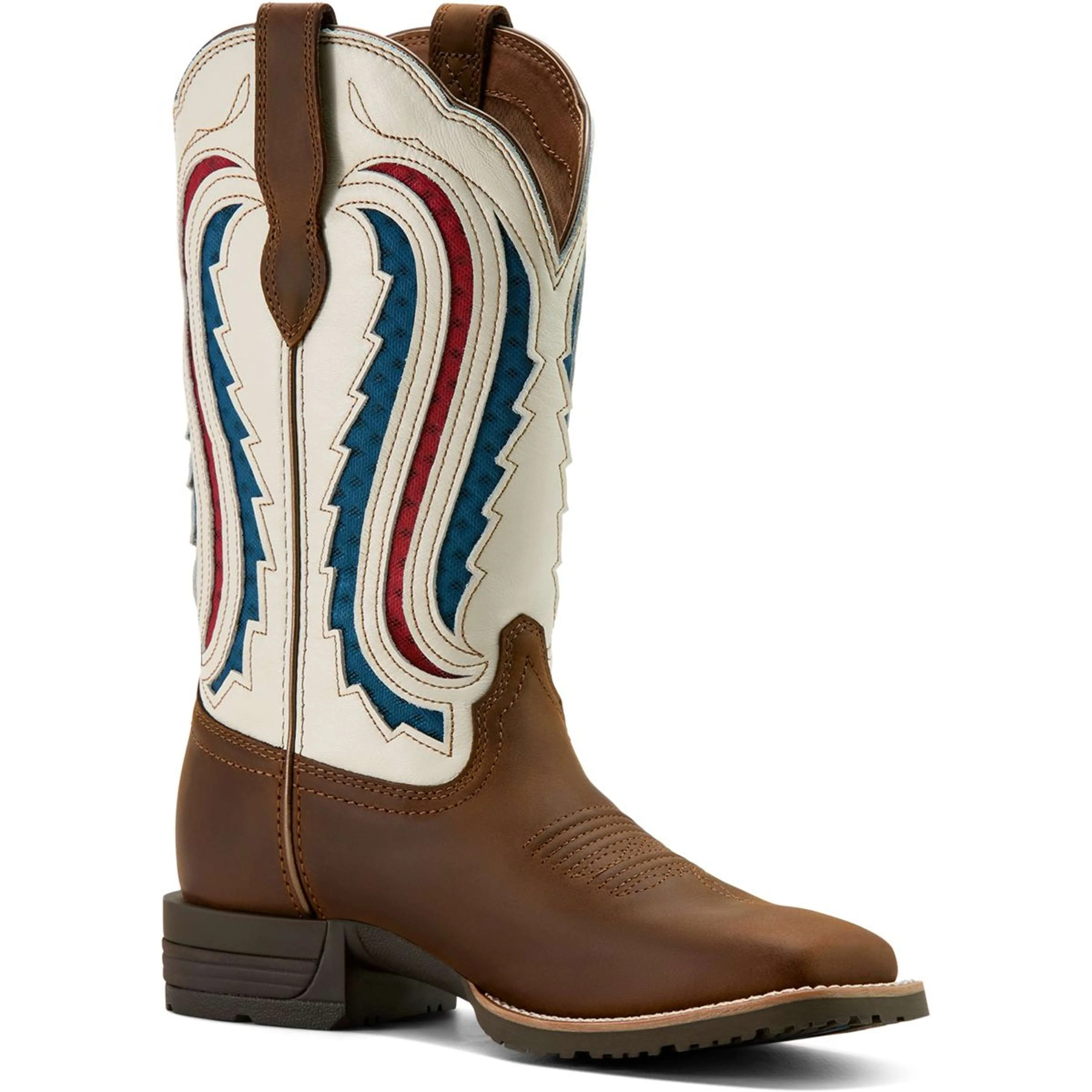 Ariat Bottes Western Hybrid Ranchwork Venttek Femme Distressed Brown/Crema - Image 3