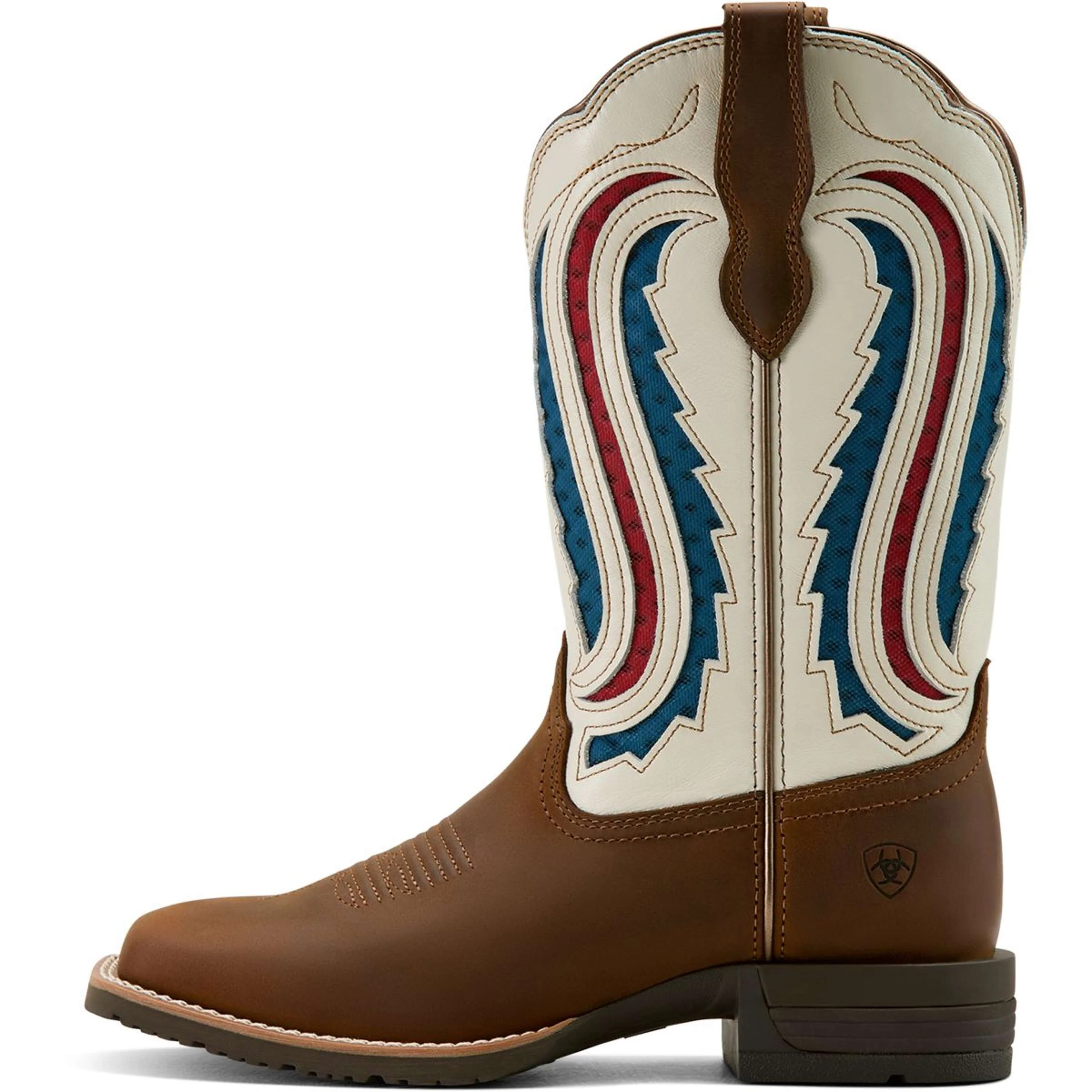Ariat Bottes Western Hybrid Ranchwork Venttek Femme Distressed Brown/Crema - Image 5
