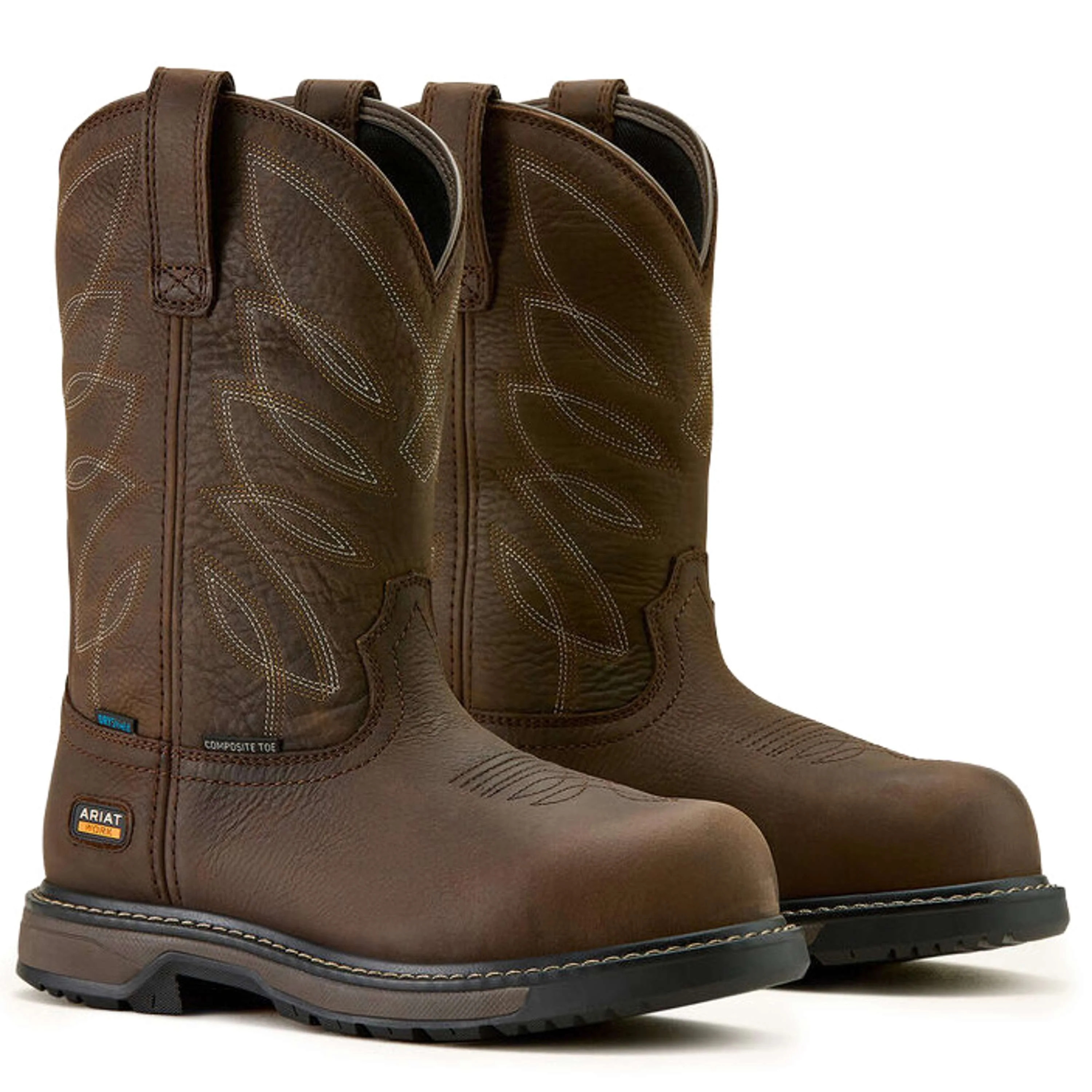 Ariat Bottes Western Riverter Pull-On H20 Femme Marron foncé - Image 6