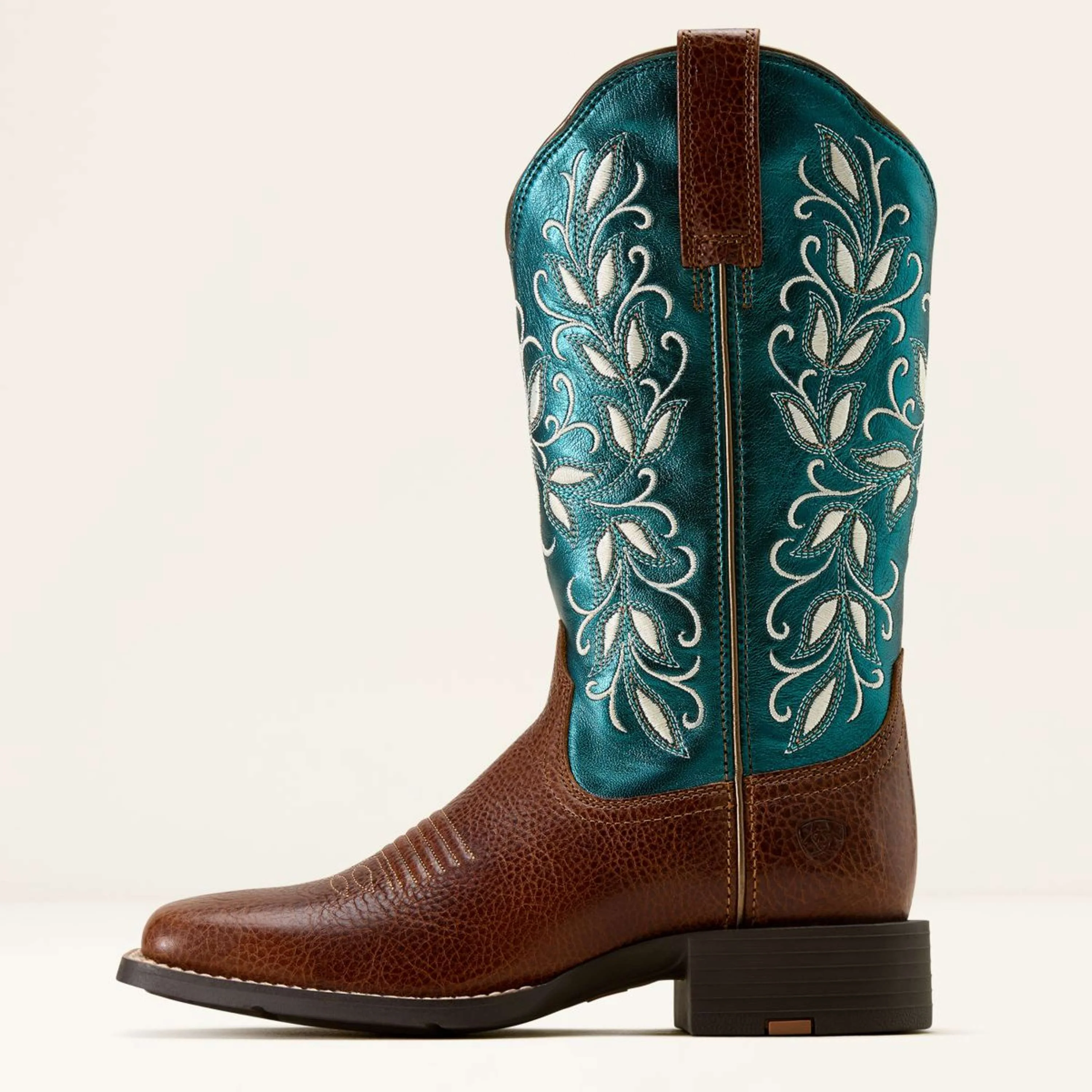 Ariat Bottes Western Round Up Holly Femme Beasty Brown/Metallic Sea - Image 2