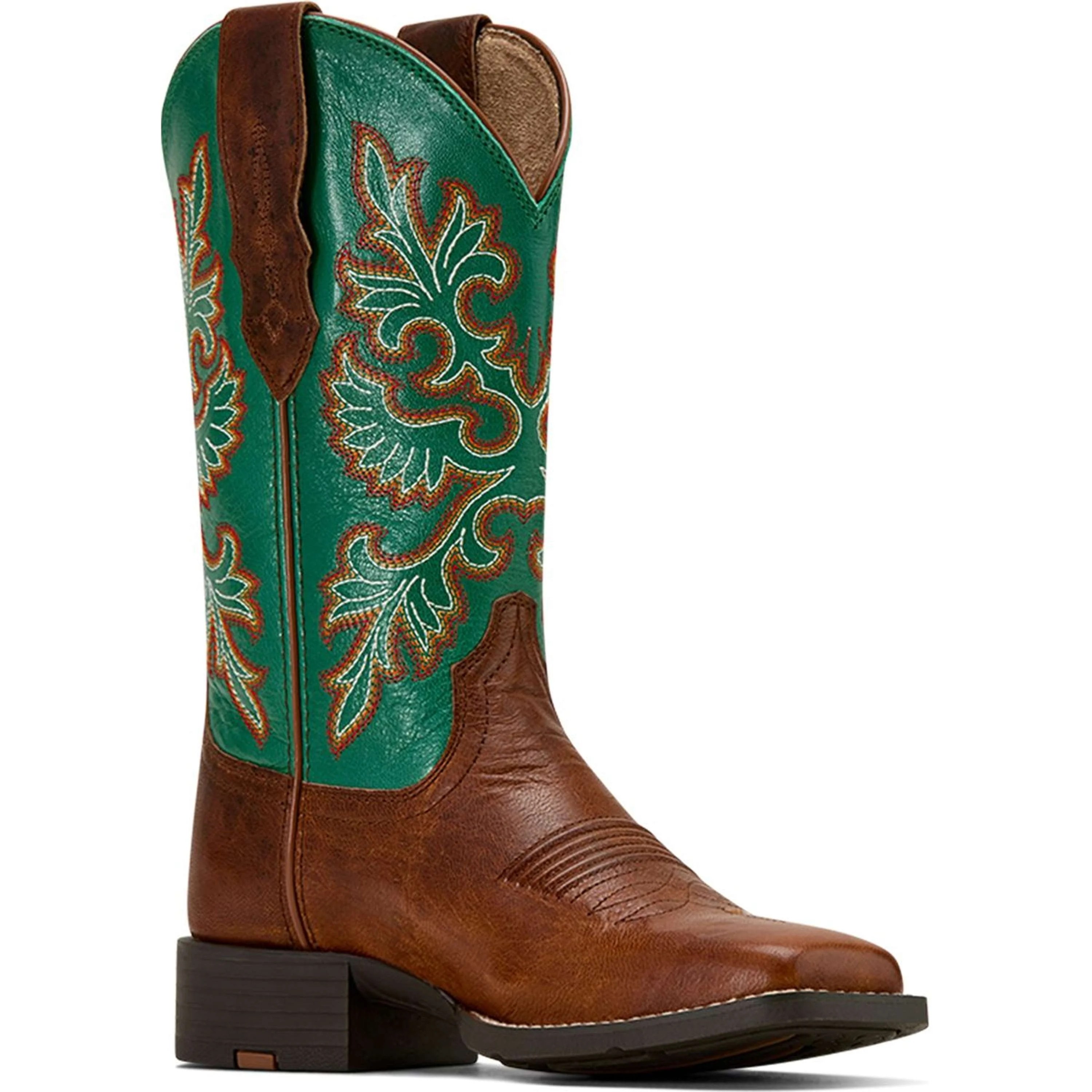 Ariat Bottes Western Round Up Stretchfit Femme Arizona Brown/Aged Jade - Image 4