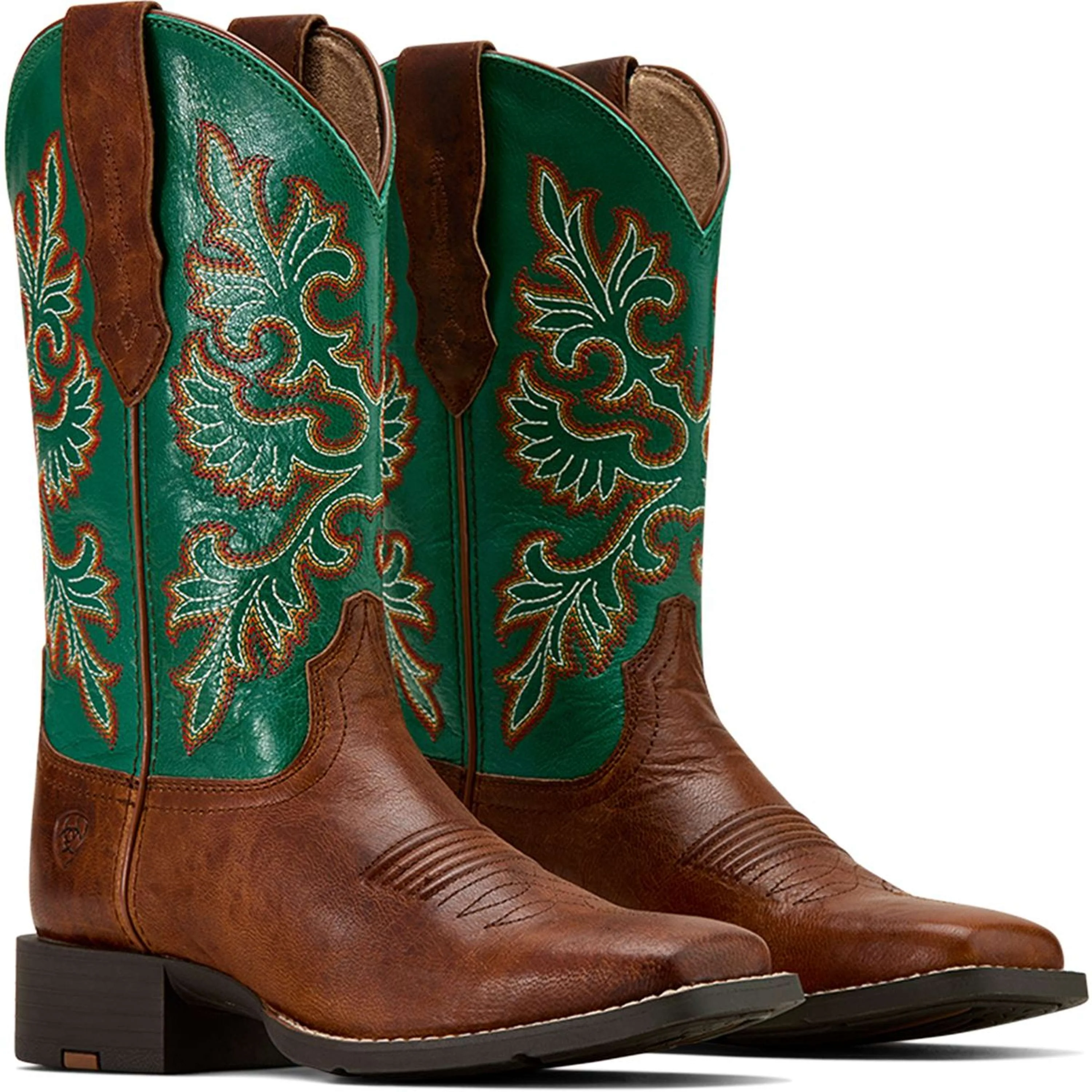 Ariat Bottes Western Round Up Stretchfit Femme Arizona Brown/Aged Jade - Image 5