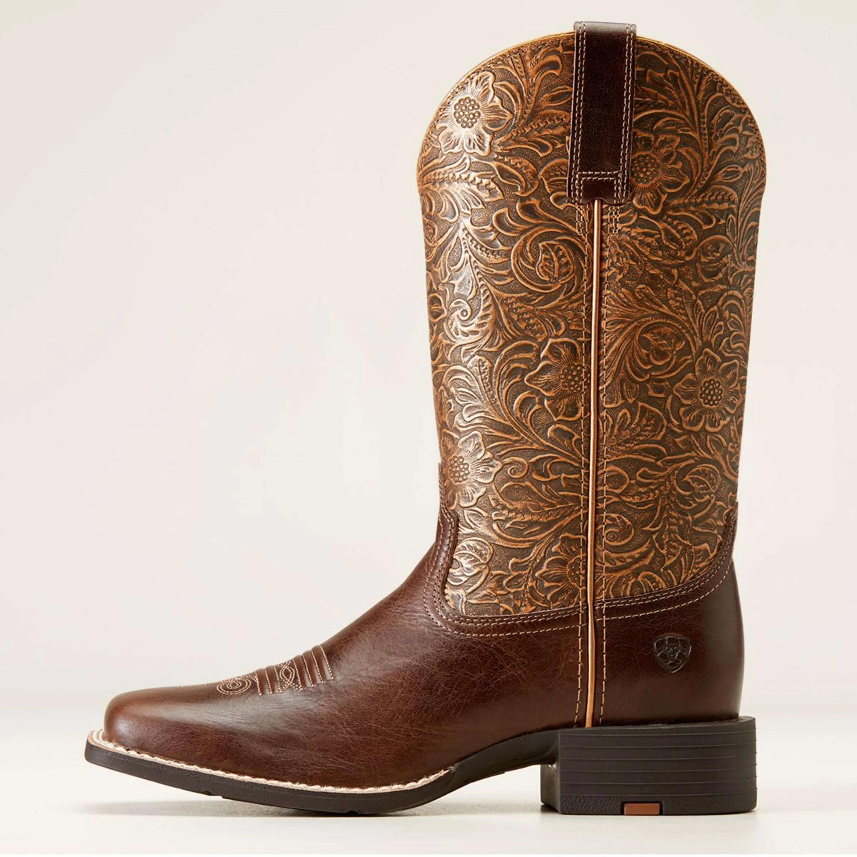 Ariat Bottes Western Round Up Wide Femme Marron - Image 2