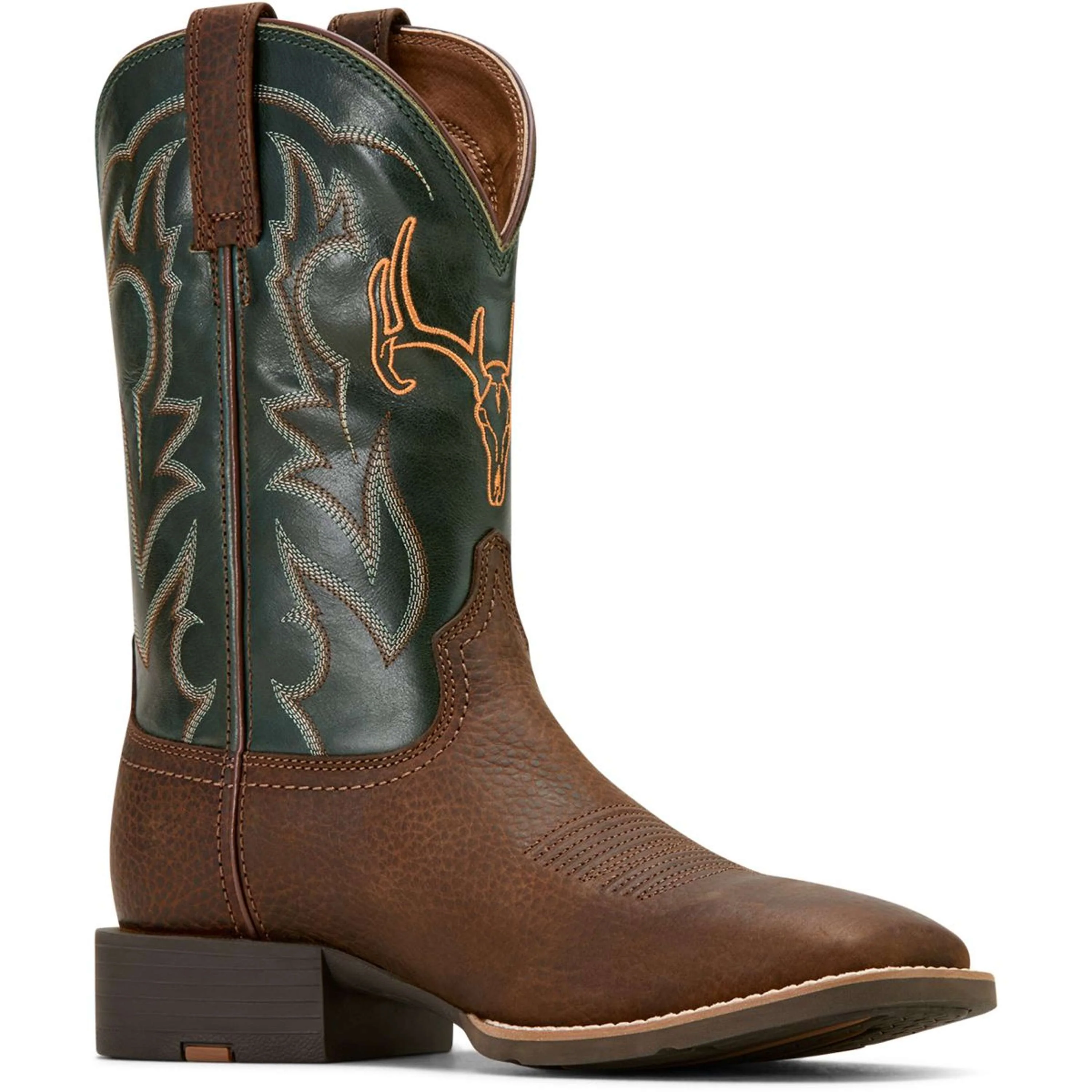 Ariat Bottes Western Sport Outdoor Hommes Brown Oiled/Tack Green - Image 3