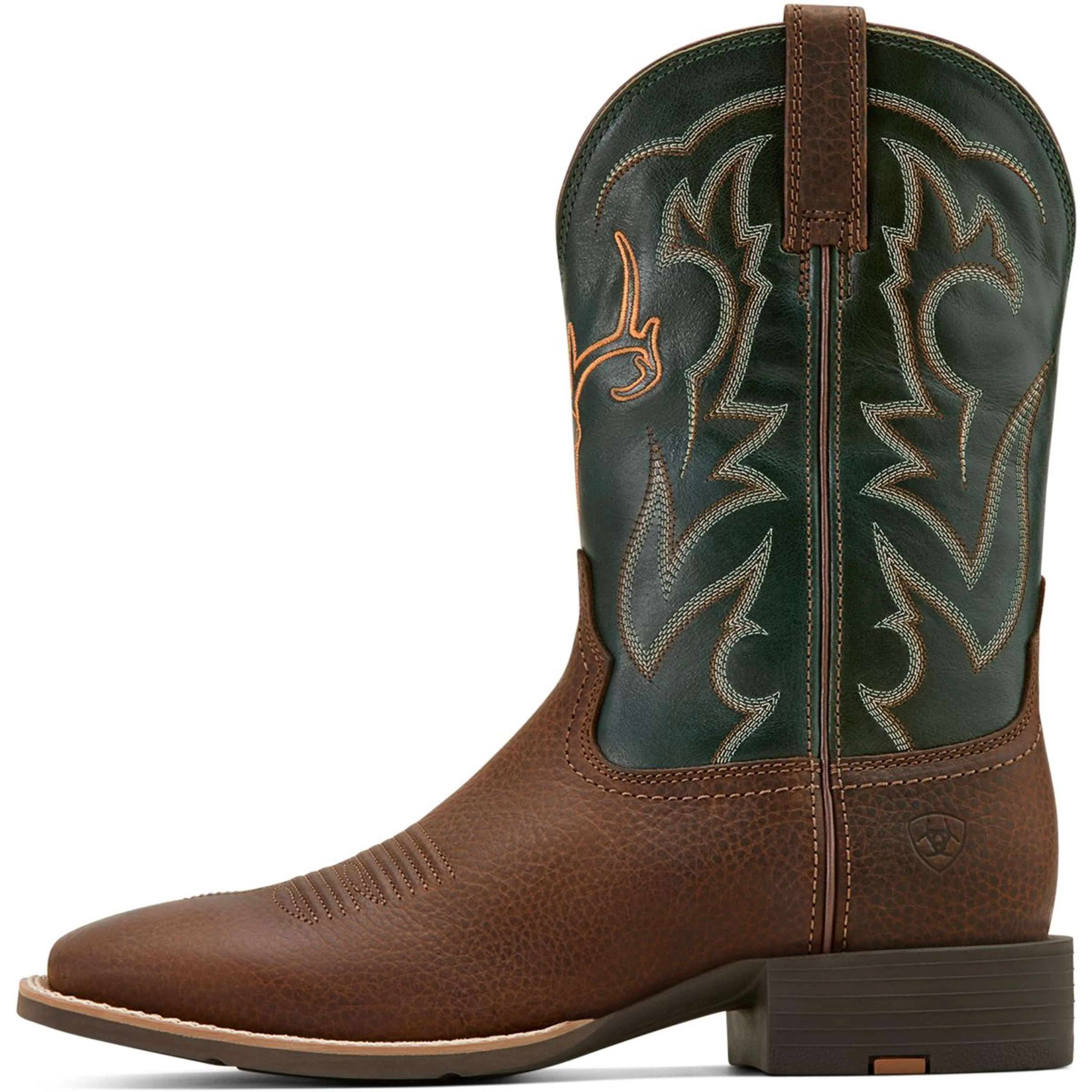 Ariat Bottes Western Sport Outdoor Hommes Brown Oiled/Tack Green - Image 5