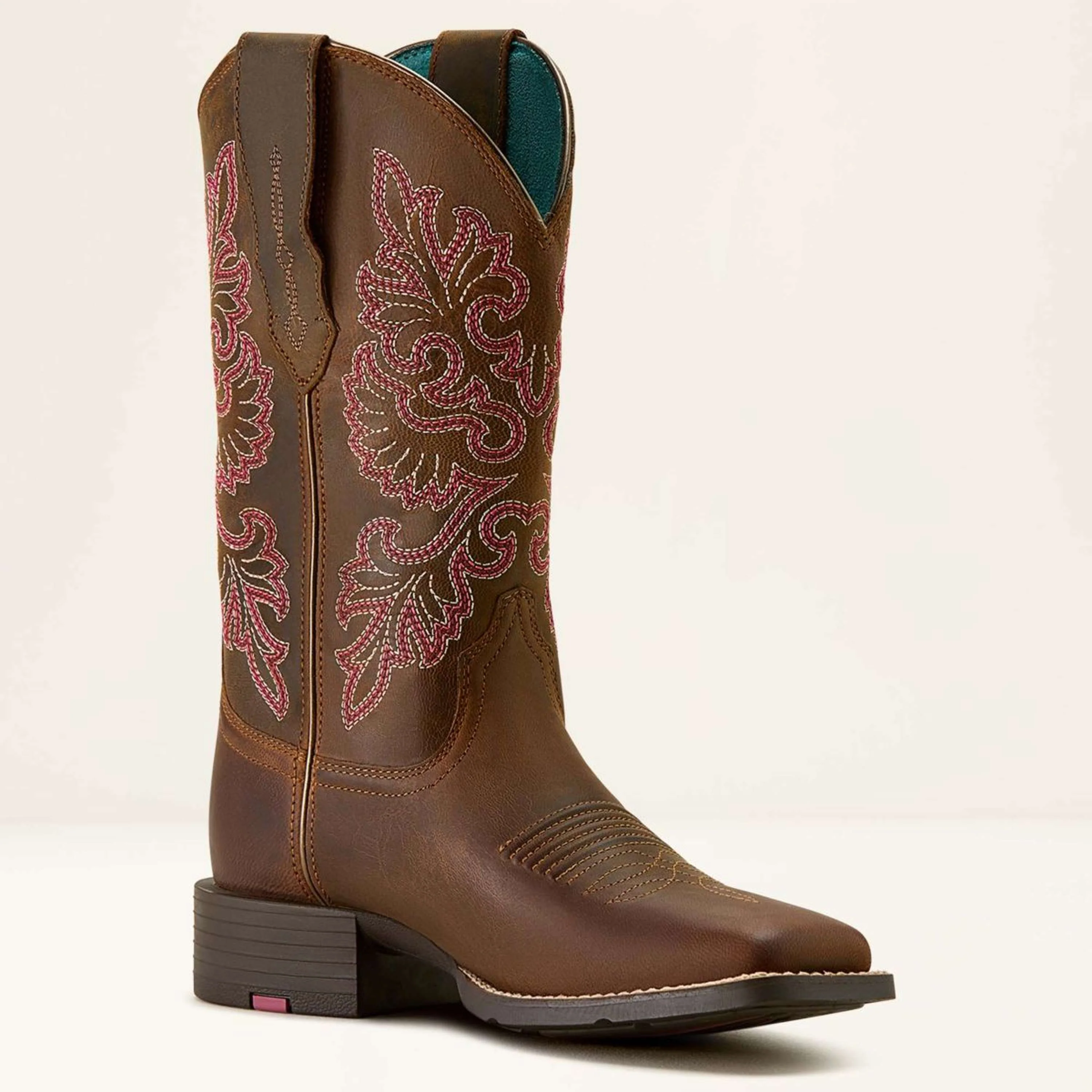 Ariat Bottes Western Round Up Wide Square Toe Sassy Brown - Image 5
