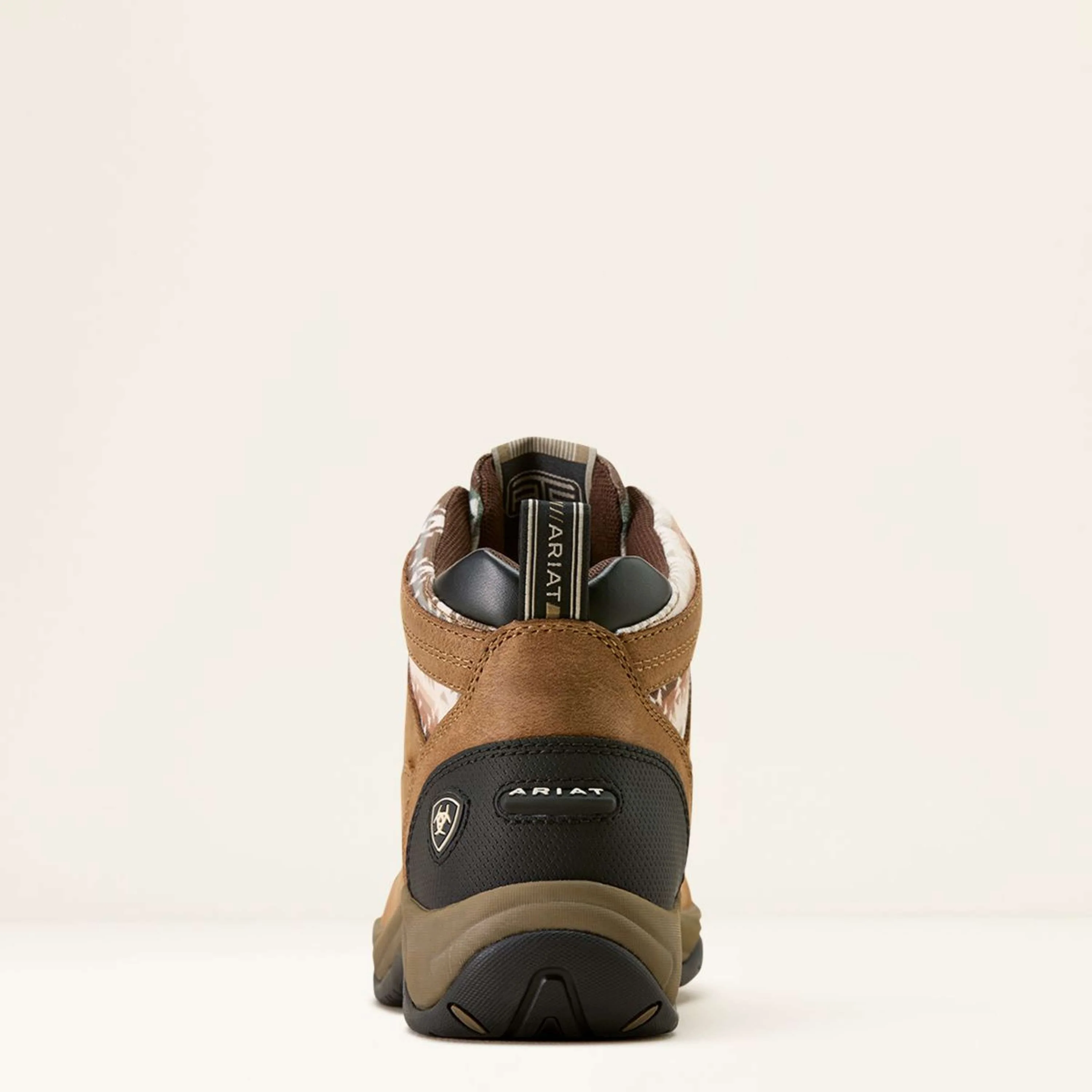 Ariat Chaussures d'Écurie Terrain Femme Dark Tan/Natural Southwest Print - Image 5