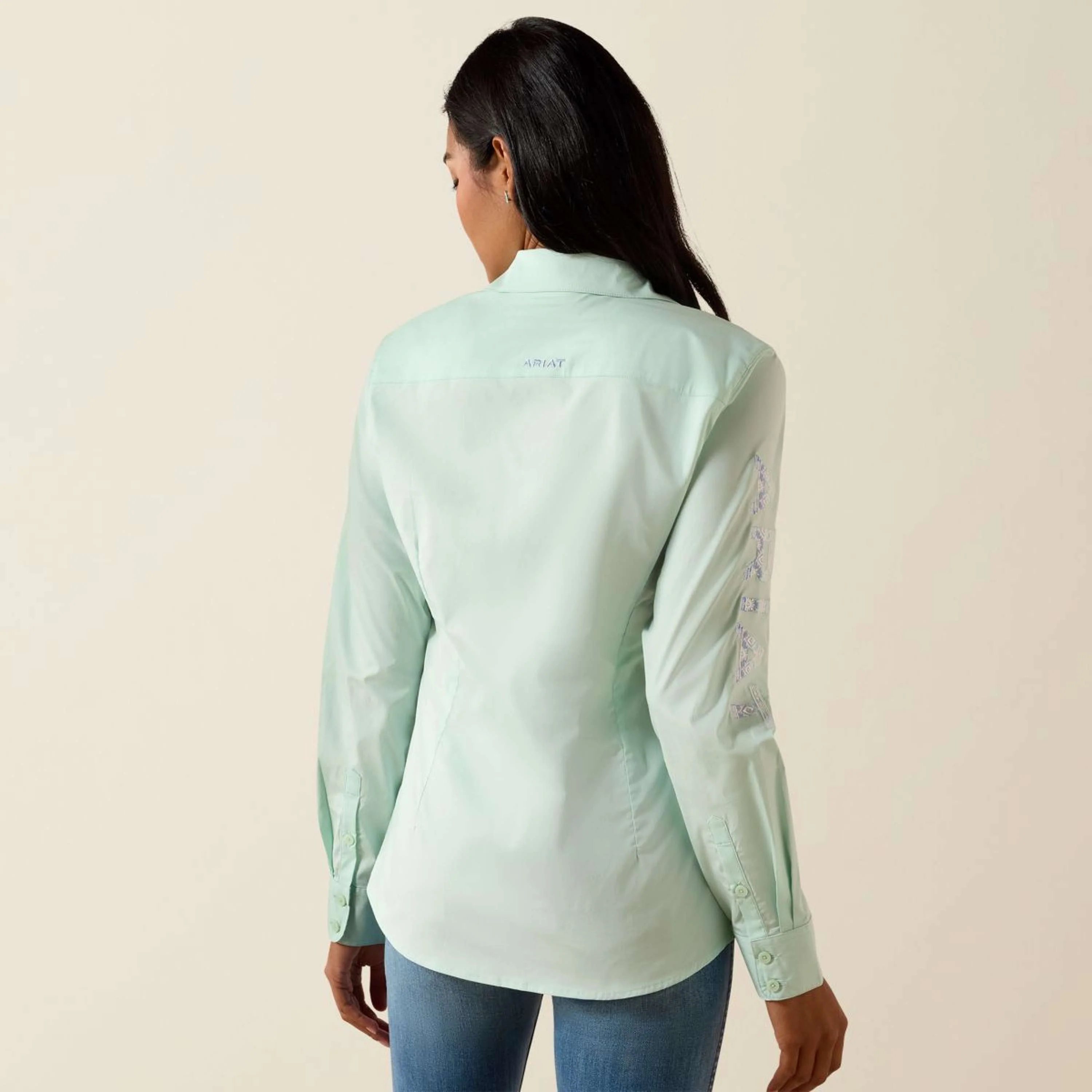 Ariat Chemise Team Kirby Longues Manches Dusty Aqua - Image 3