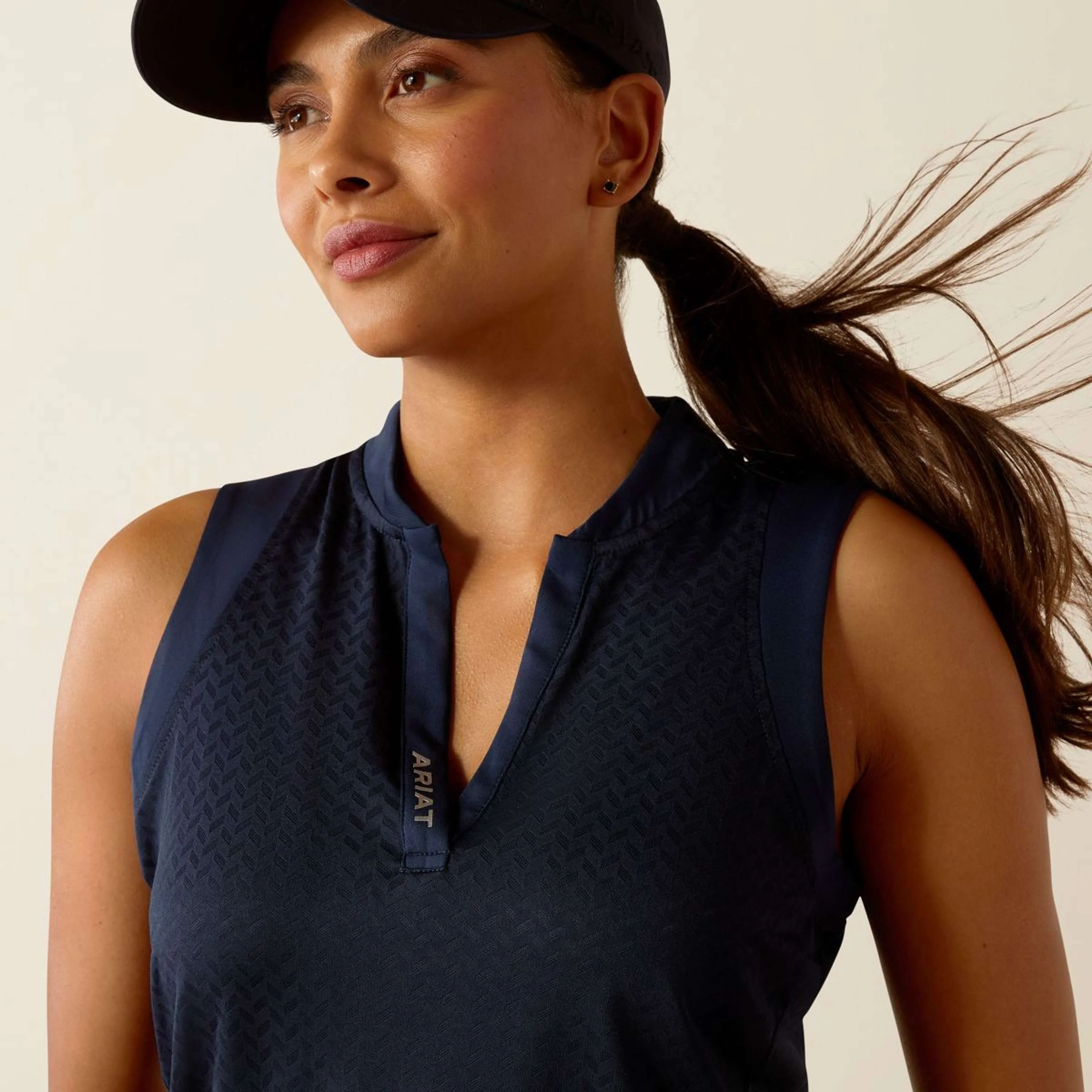 Ariat Haut Mesa Baselayer Sans Manche Navy Eclipse - Image 2