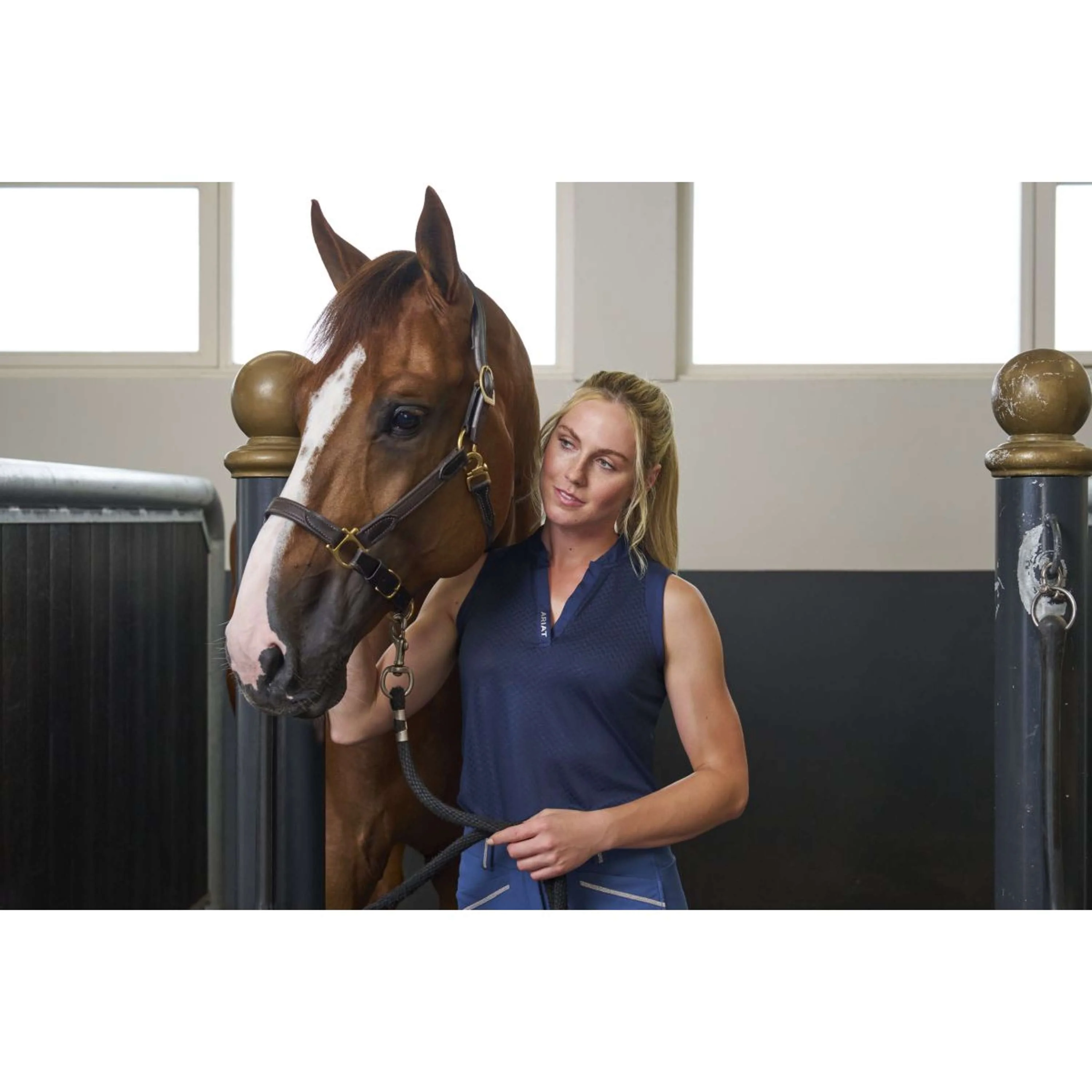 Ariat Haut Mesa Baselayer Sans Manche Navy Eclipse - Image 5
