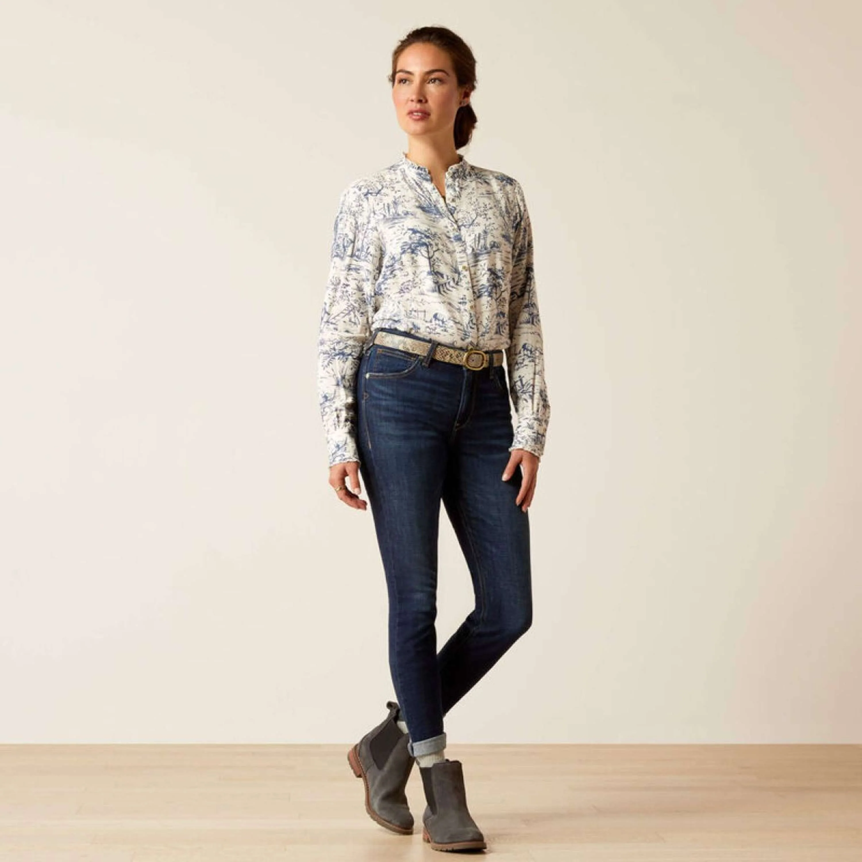 Ariat Jeans High Rise Bridle Skinny Femme Puerto Rico - Image 2