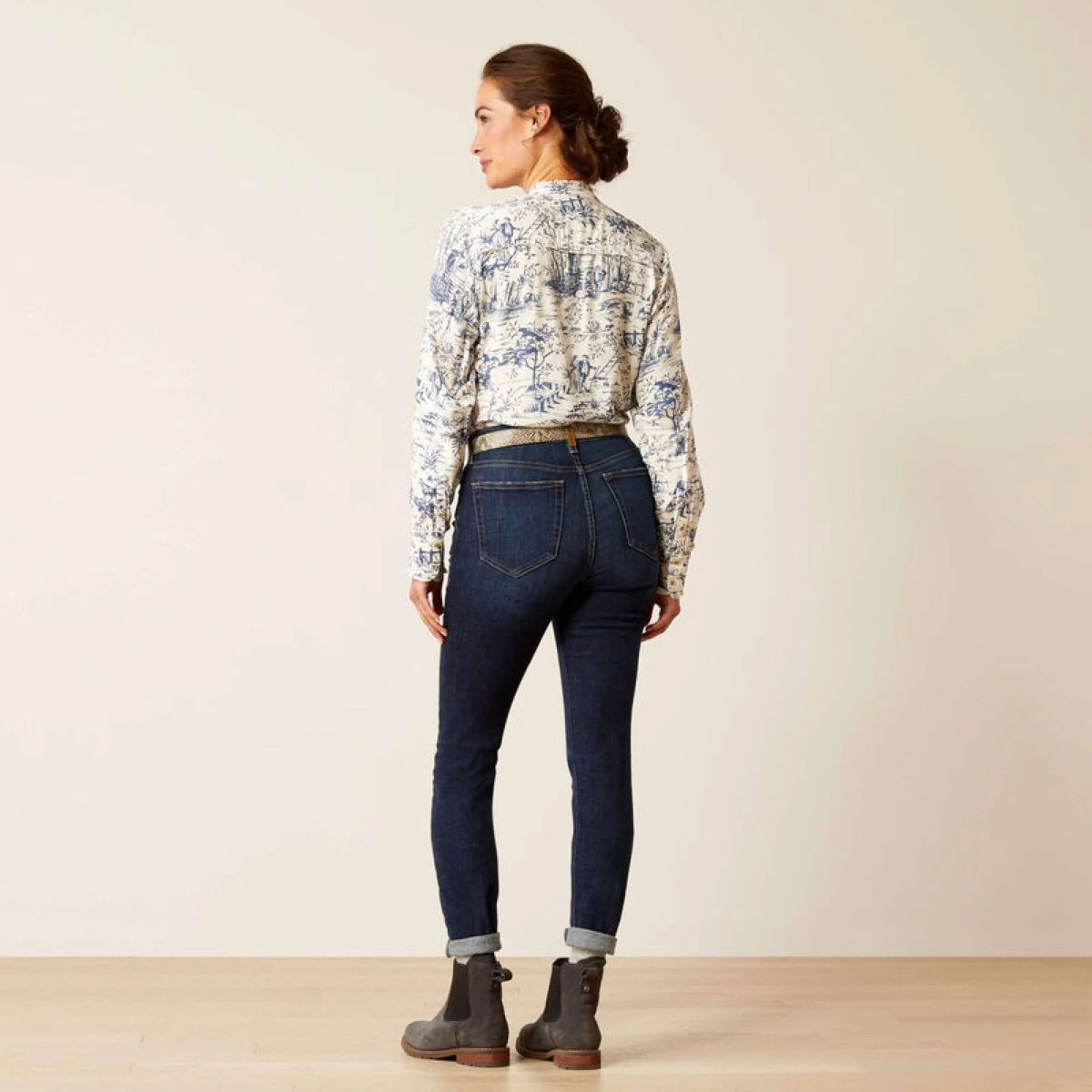 Ariat Jeans High Rise Bridle Skinny Femme Puerto Rico - Image 3