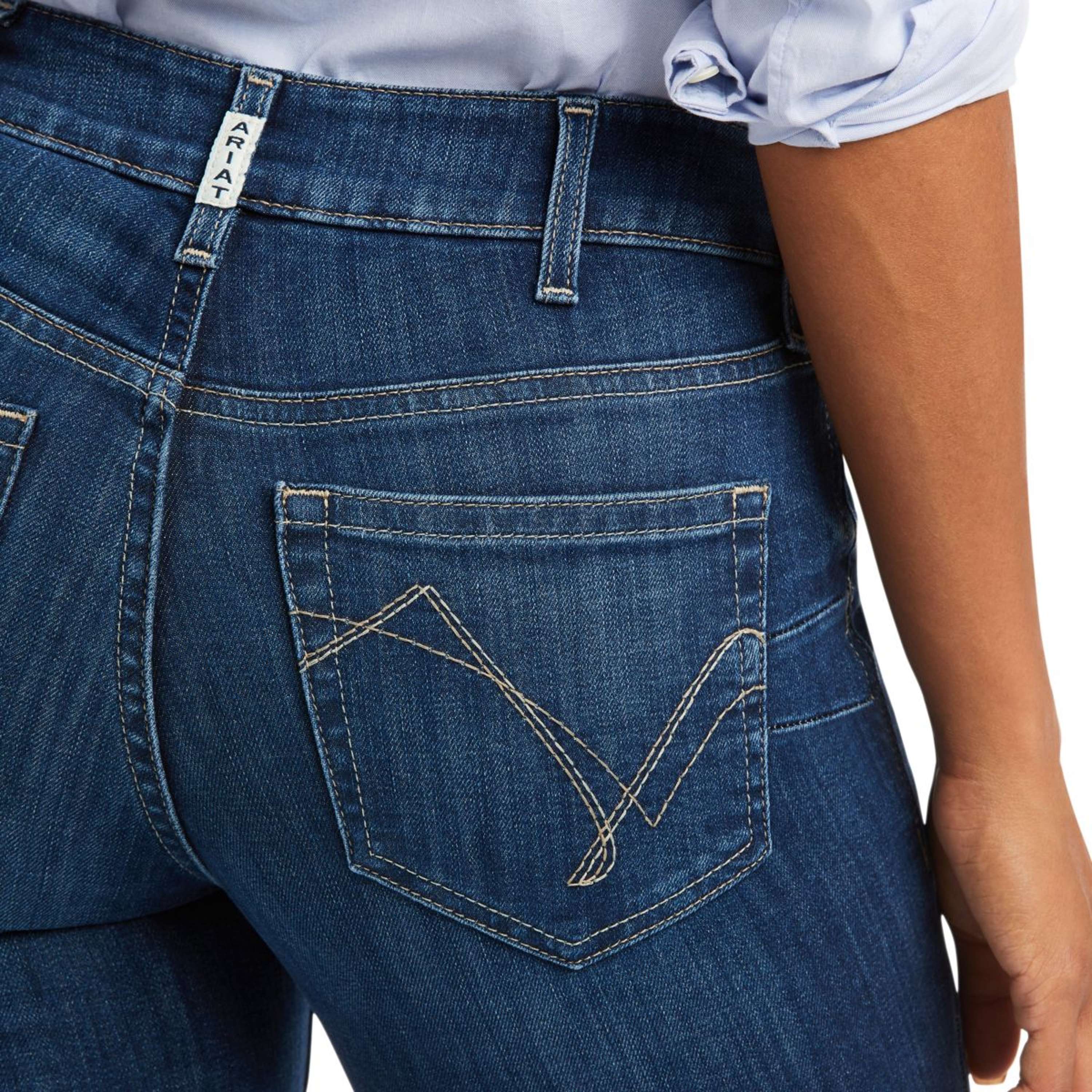 Ariat Jeans Real Perfect Rise Abby Straight Femme Mackenzie Blue - Image 4