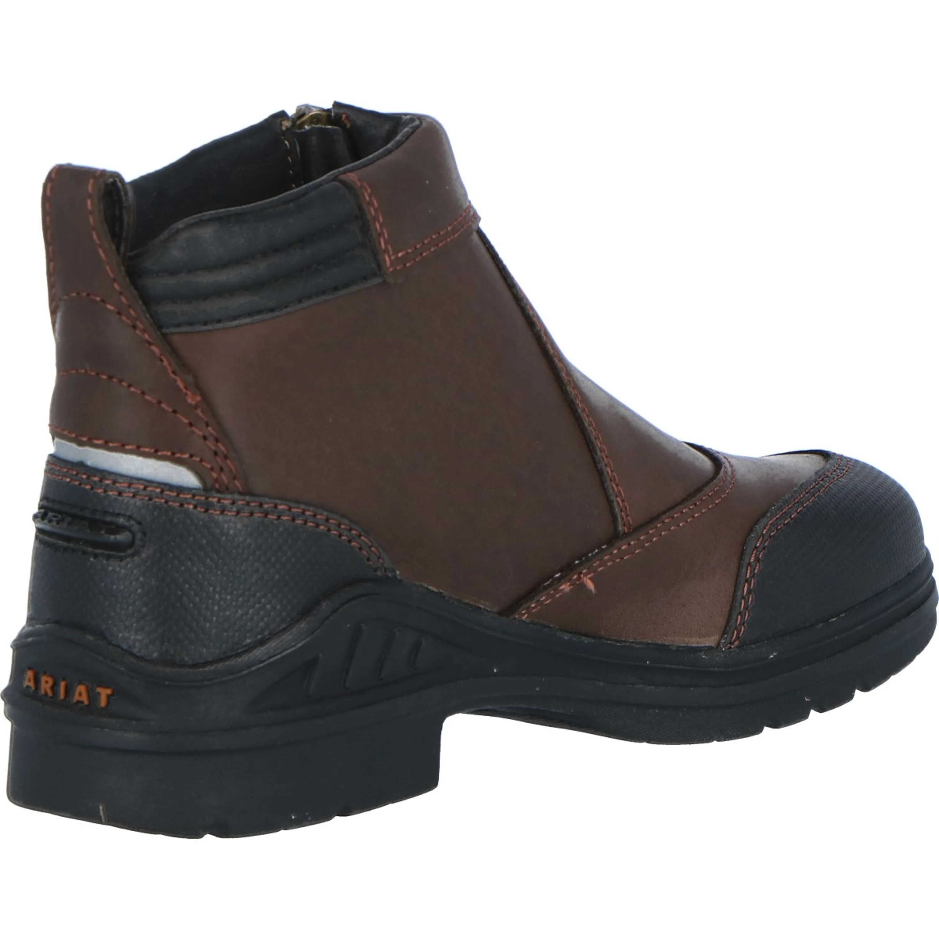 Ariat Chaussures d'Écurie Barnyard Side Zip Marron foncé - Image 5