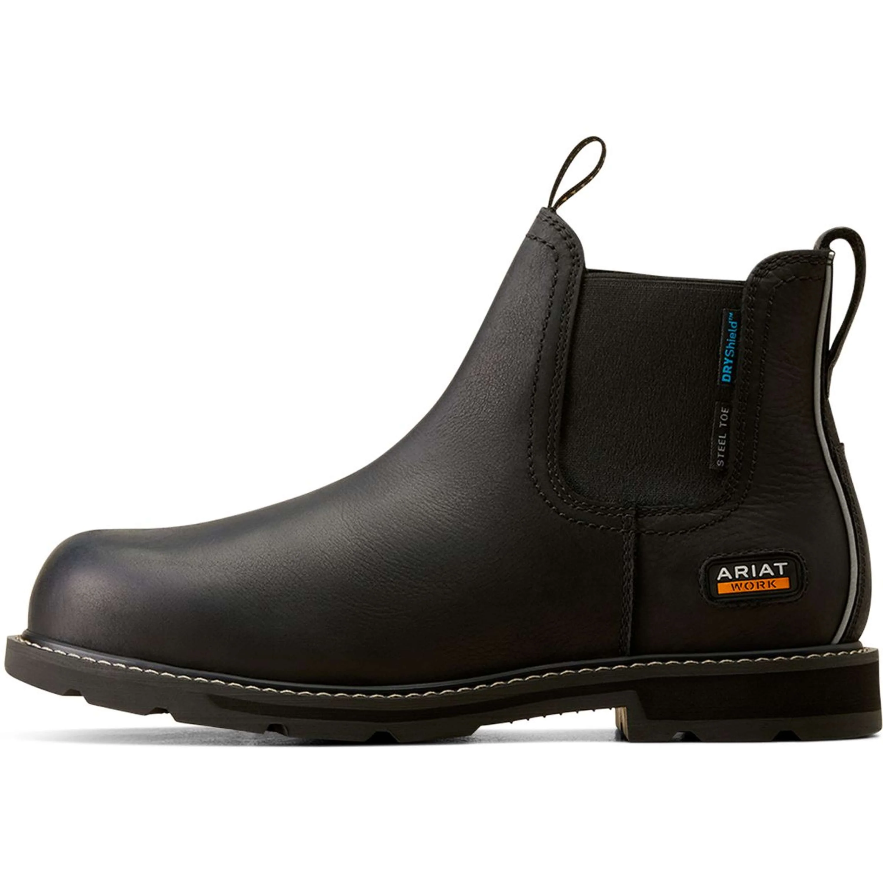 Ariat Jodhpurs Groundbreaker Chelsea Waterproof Steel Toe Hommes Noir - Image 3