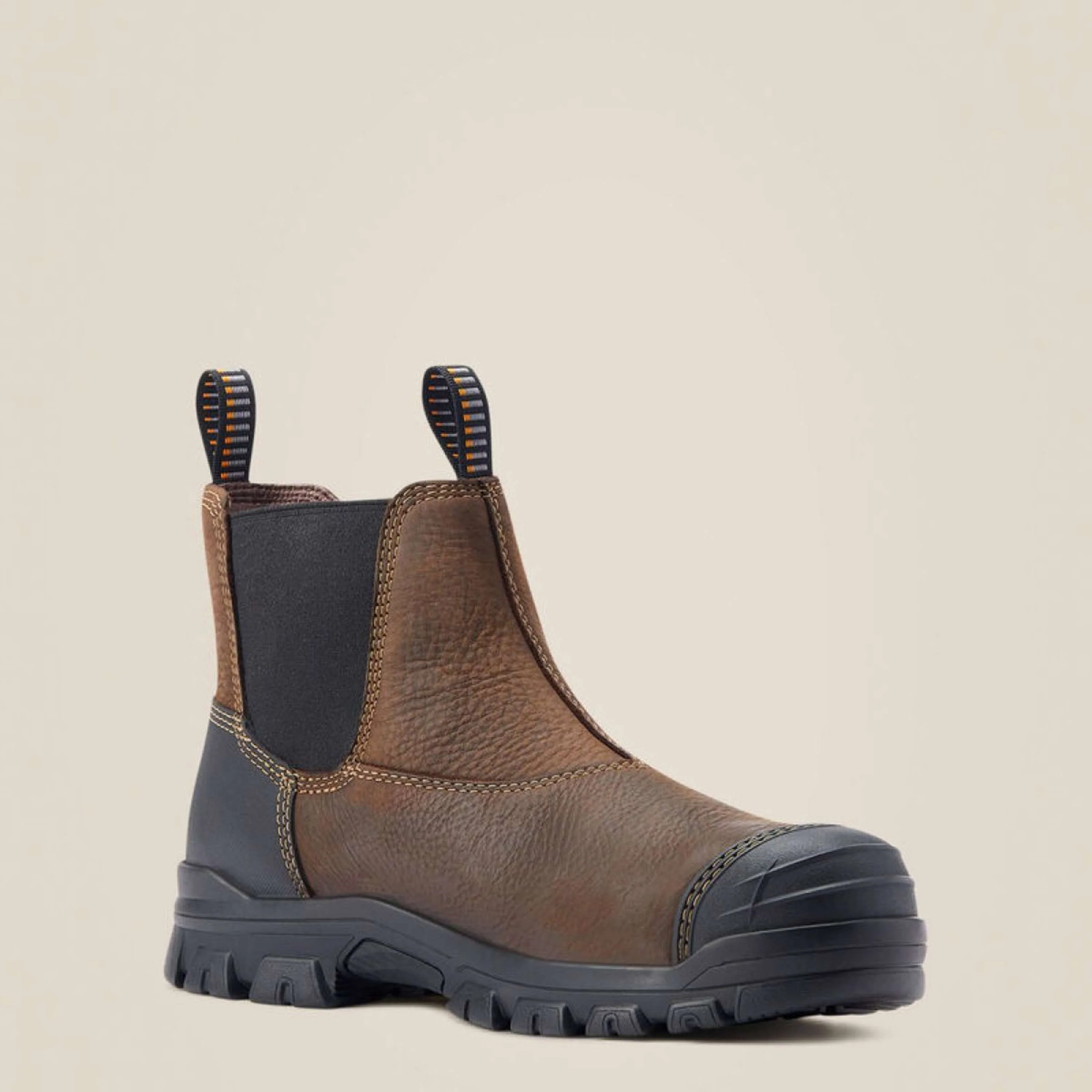 Ariat Jodhpurs Treadfast Chelsea Waterproof Steel Toe Hommes Marron foncé - Image 3