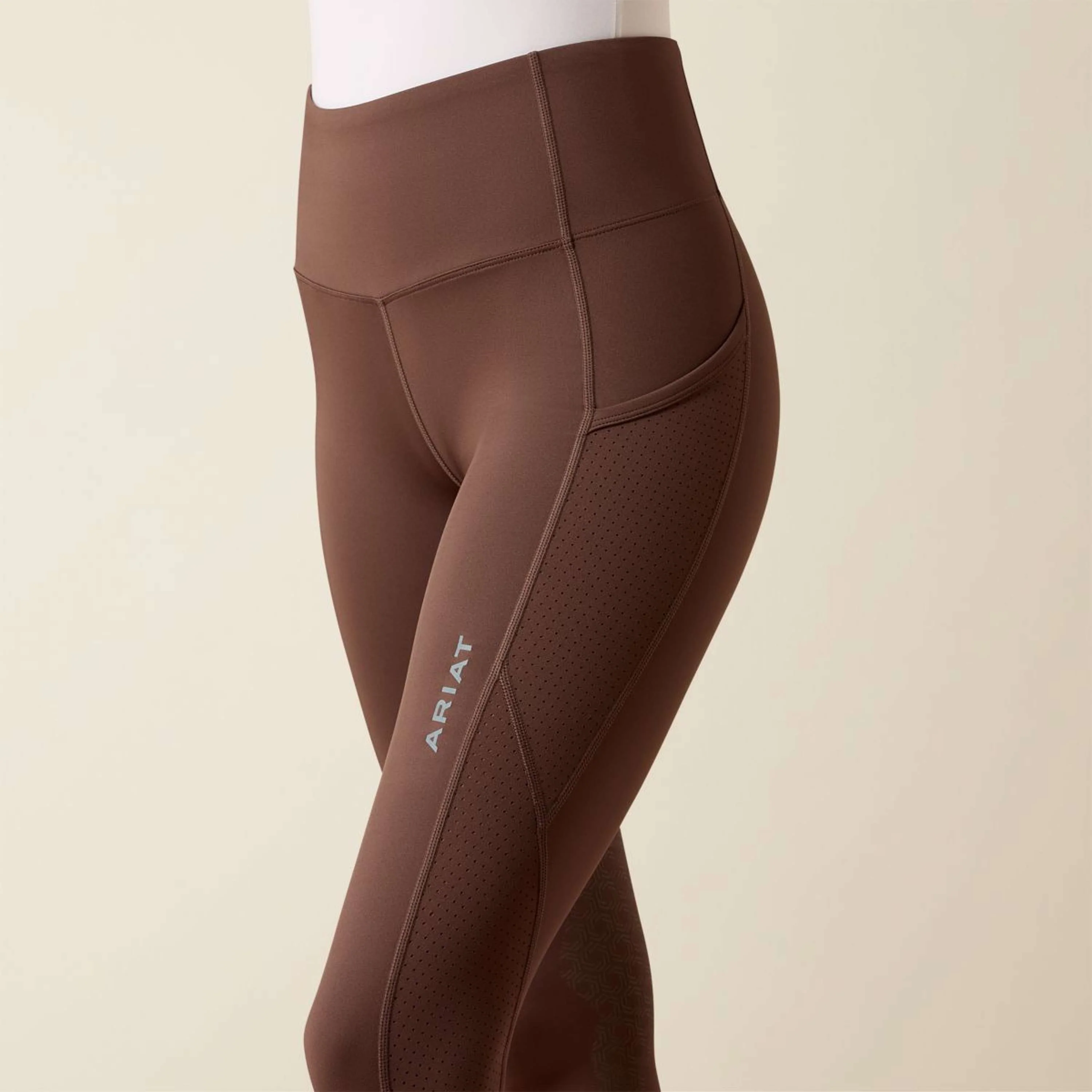 Ariat Legging d'Équitation Breathe EOS Prise de Genou Pommel Brown - Image 6