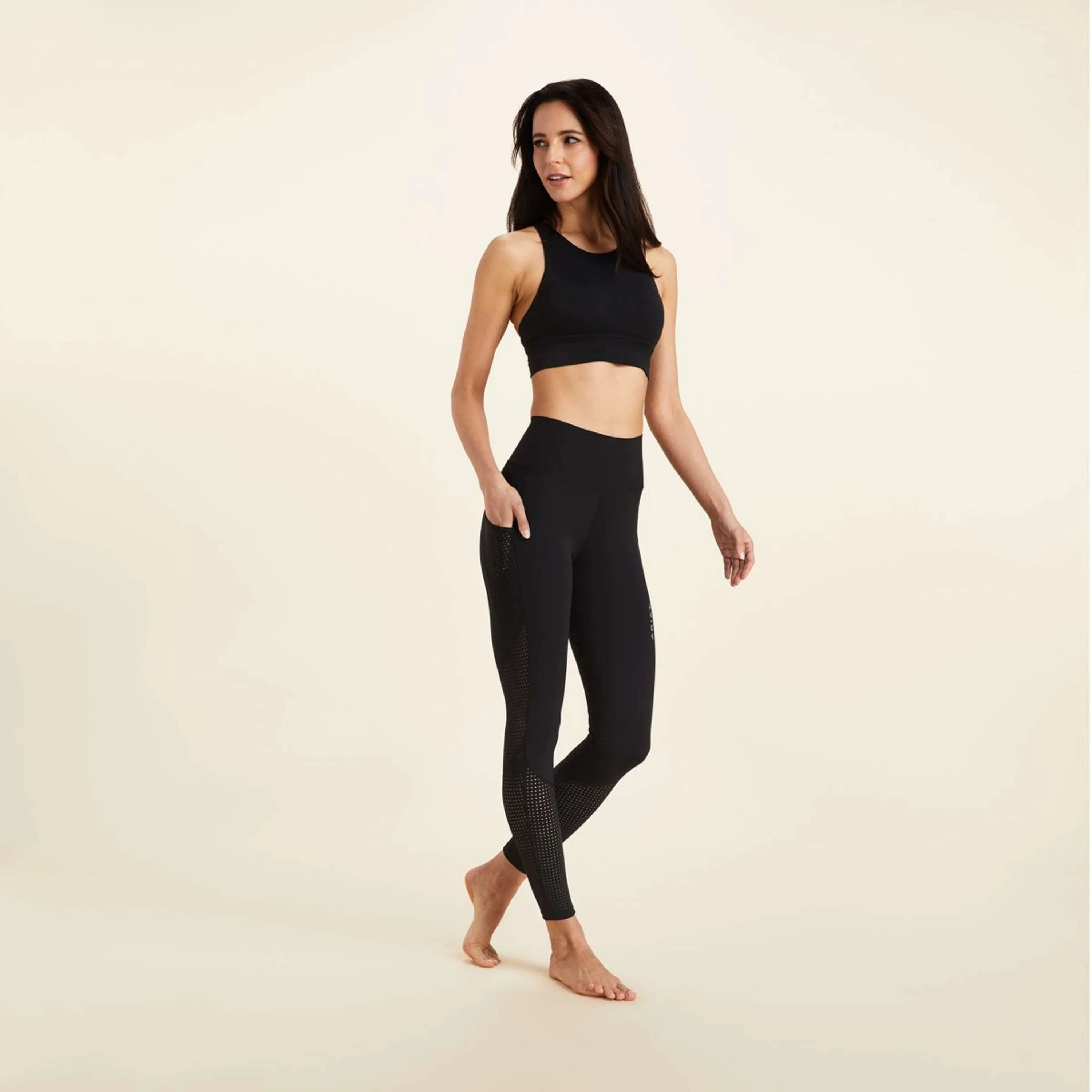 Ariat Legging d'Équitation Breathe Half Grip Femme Noir - Image 2