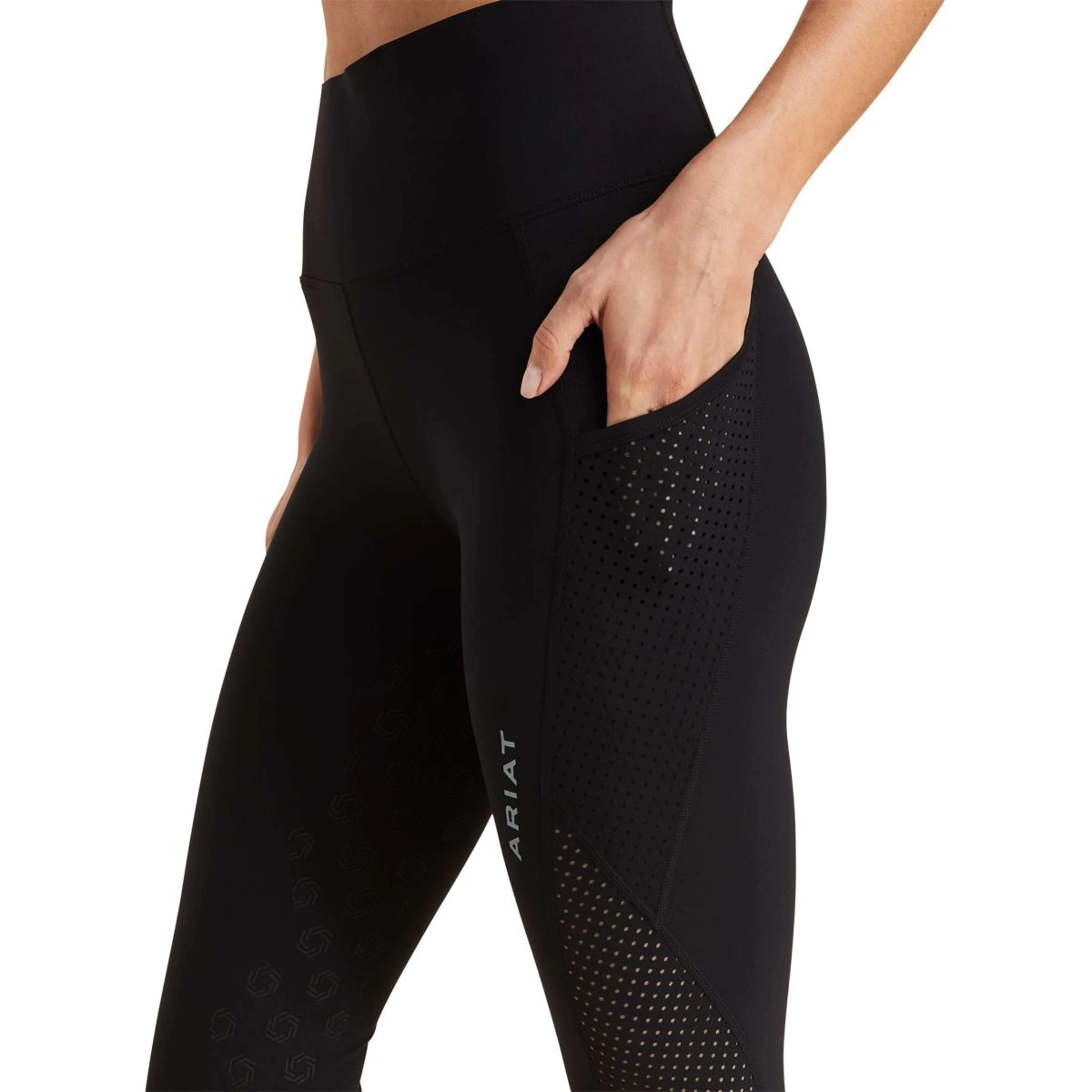 Ariat Legging d'Équitation Breathe Half Grip Femme Noir - Image 5