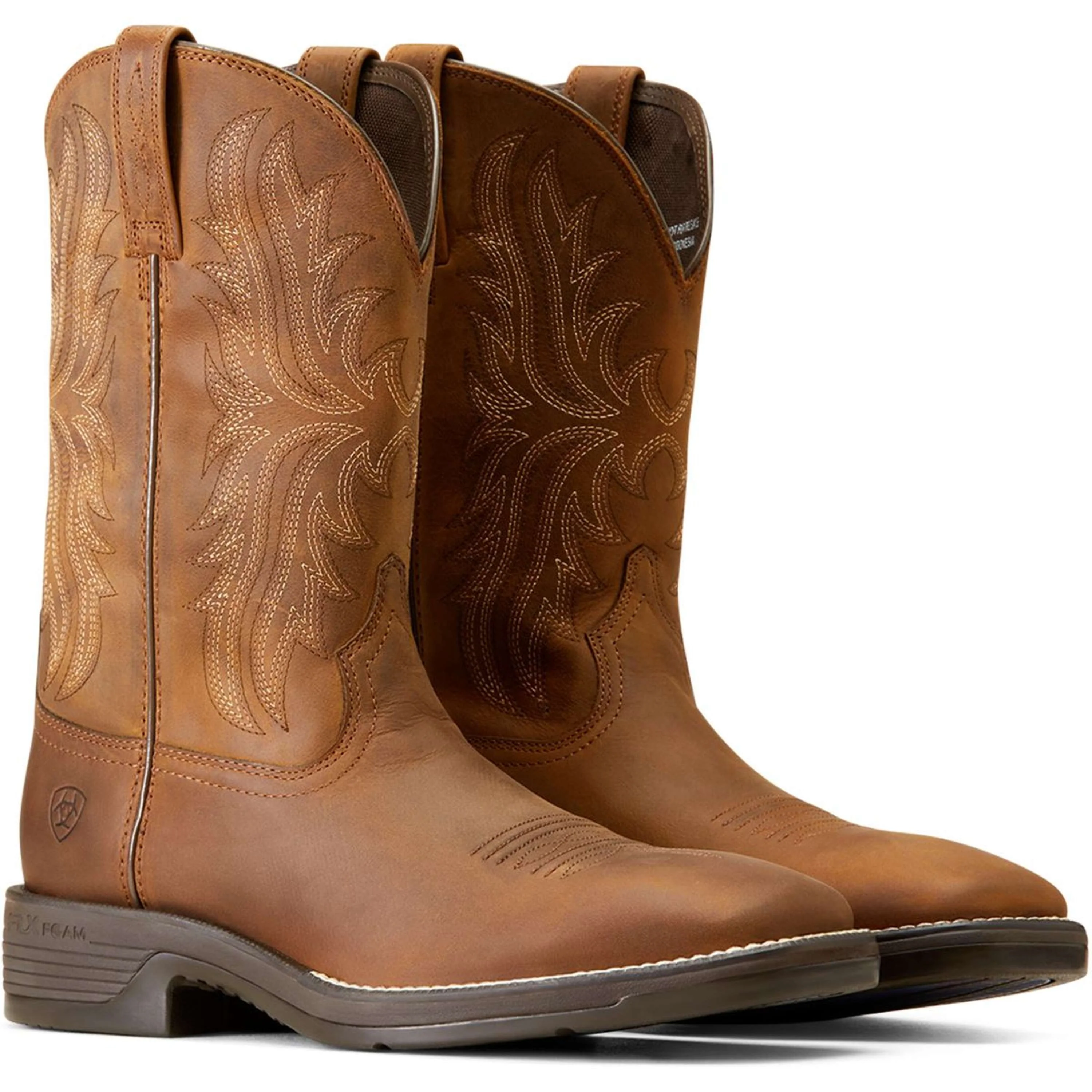 Ariat Botte Occidentale Ridgeback Hommes Oily Distressed Tan - Image 3