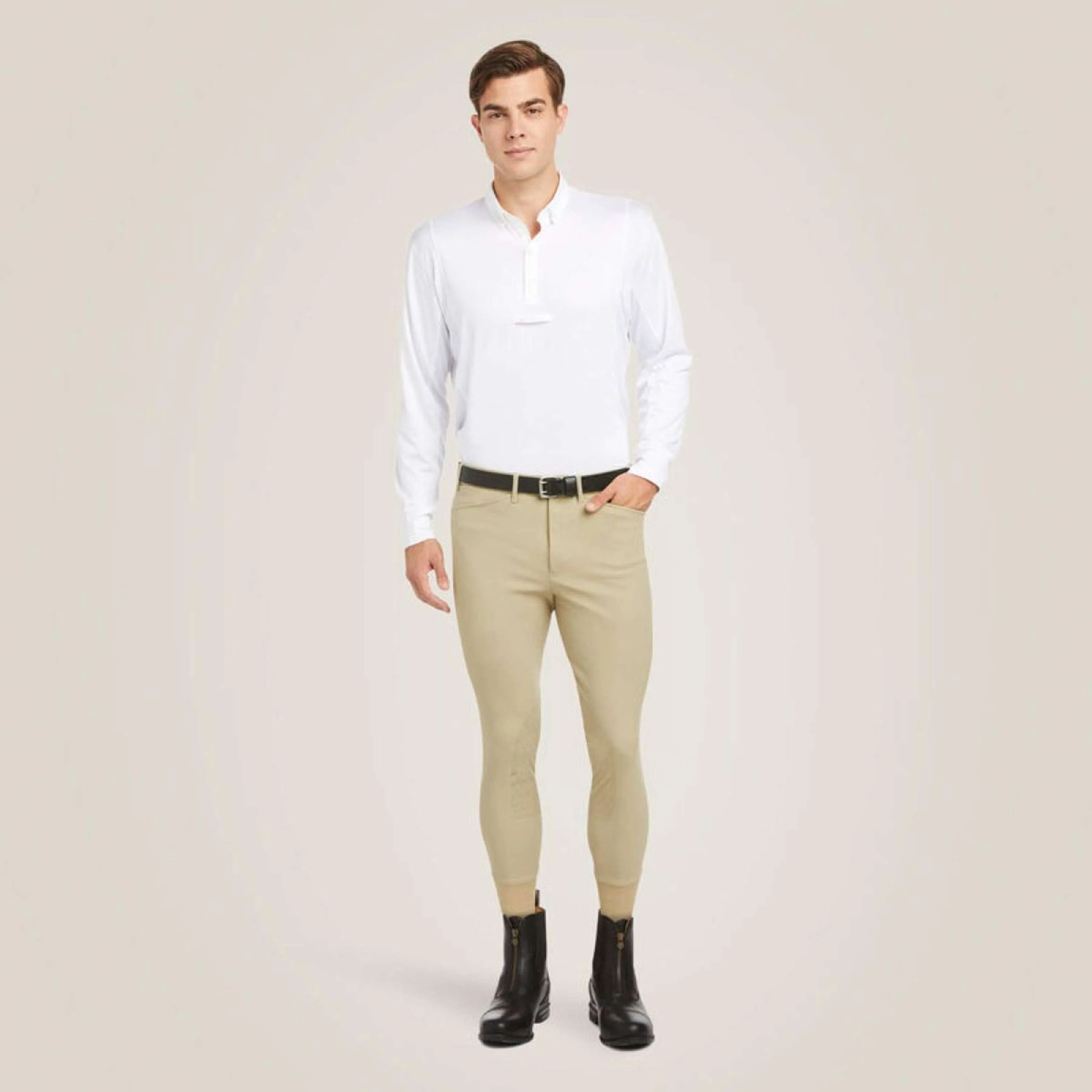 Ariat T-shirt de Concours Tek Long Sleeve Hommes Blanc - Image 2
