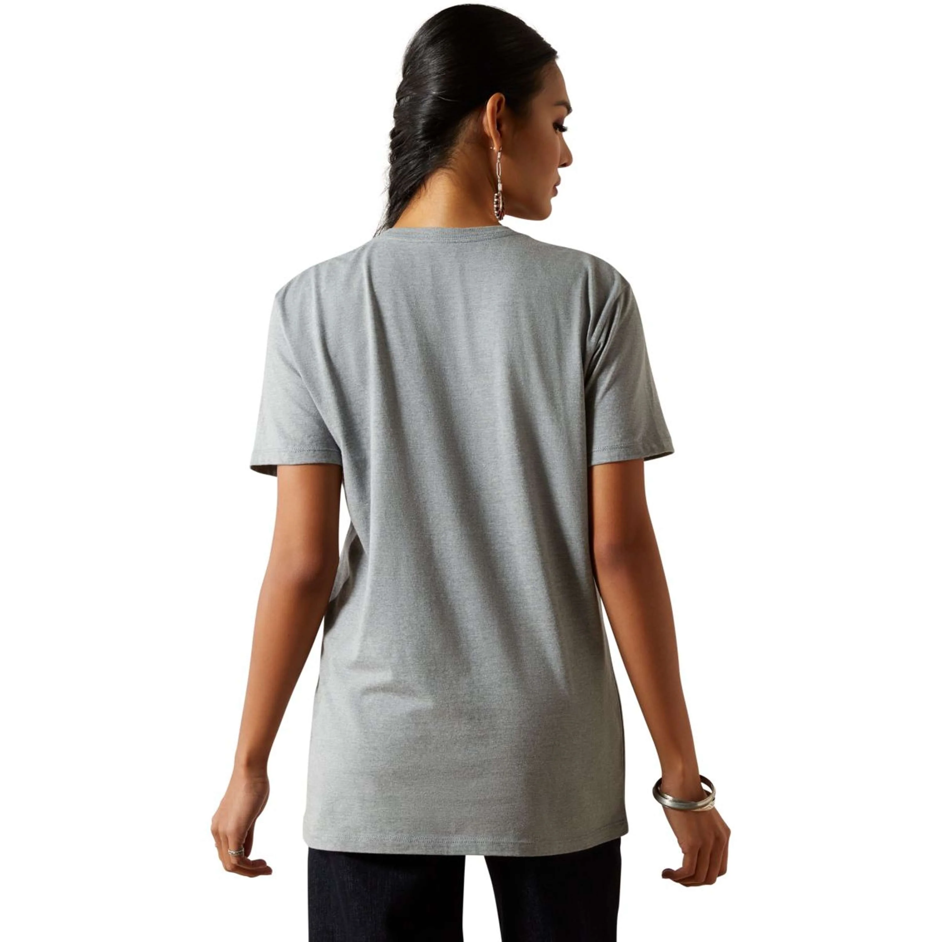Ariat T-Shirt Don't Press Your Luck Femme Ice Blue - Image 2