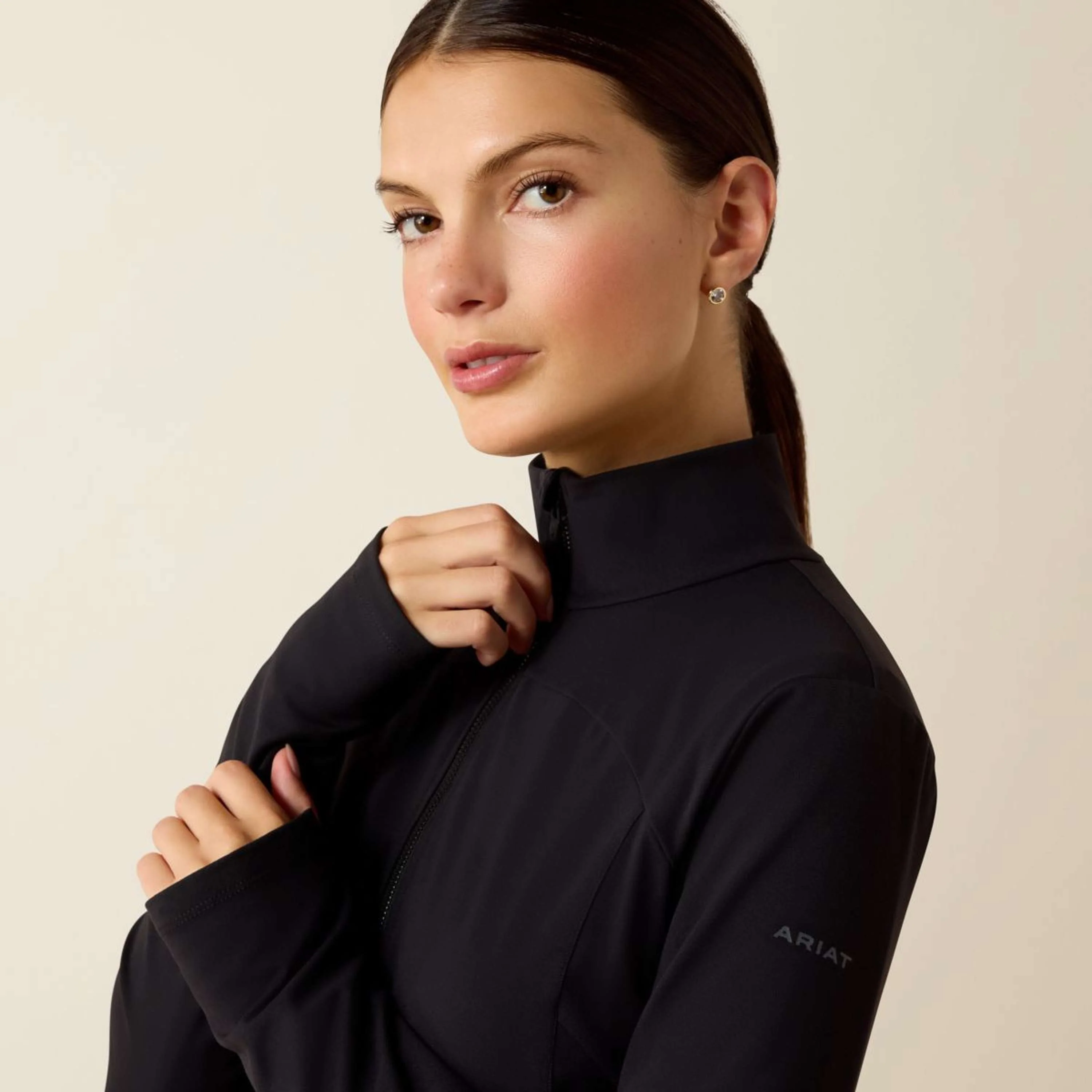 Ariat Veste Solveil Full Zip Femme Noir - Image 2