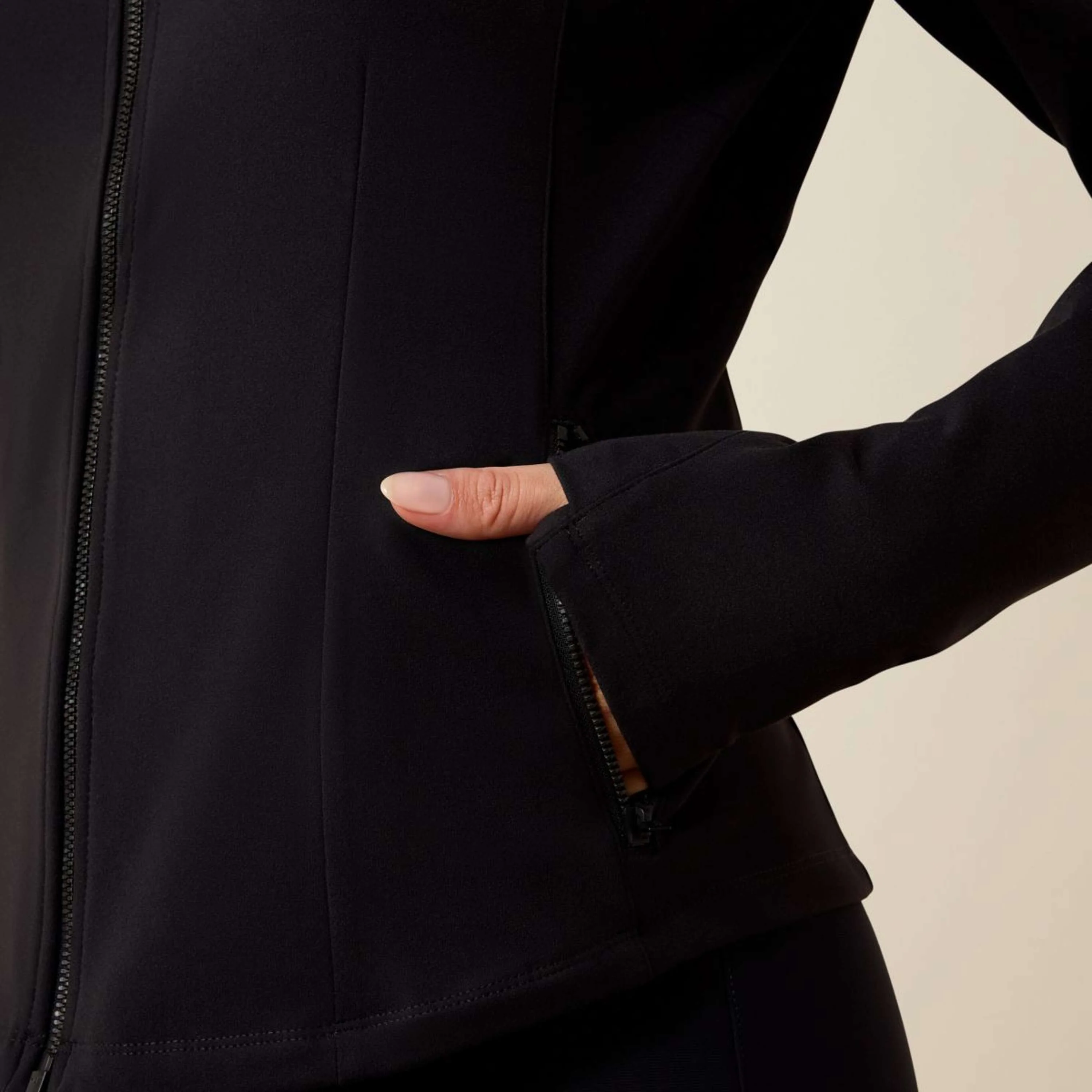Ariat Veste Solveil Full Zip Femme Noir - Image 3