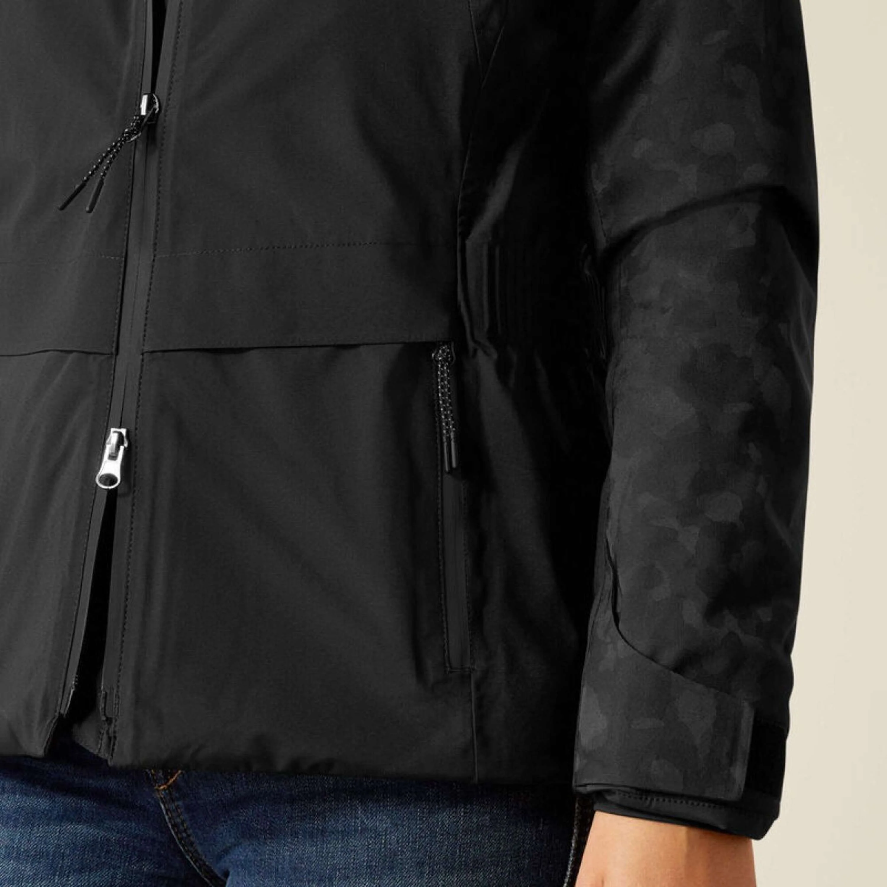 Ariat Veste Valor 2.0 Waterproof Femme Noir/Camouflage - Image 4