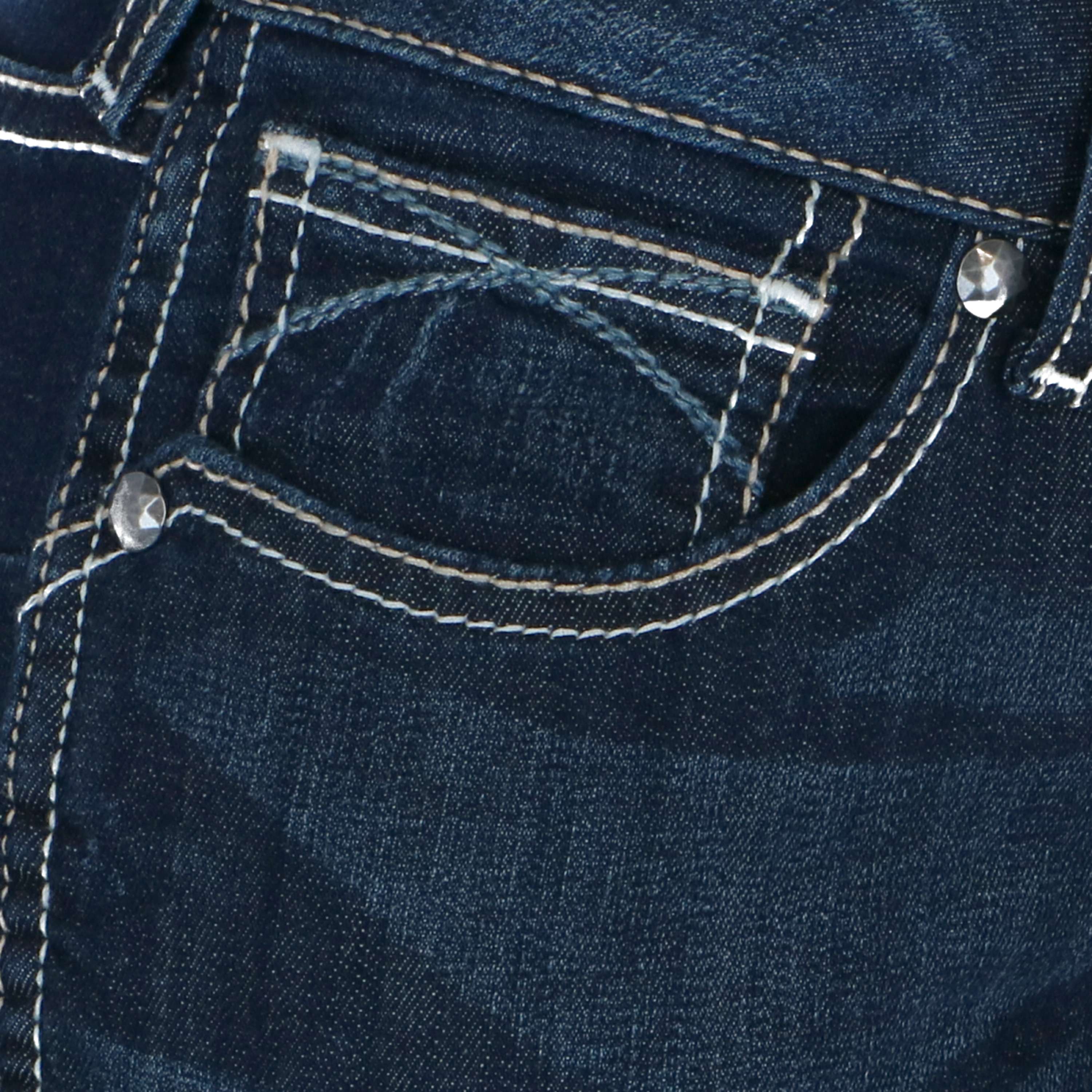 Ariat Western Denim R.E.A.L. Med Rise Skinny Ella Woman's Céleste - Image 6
