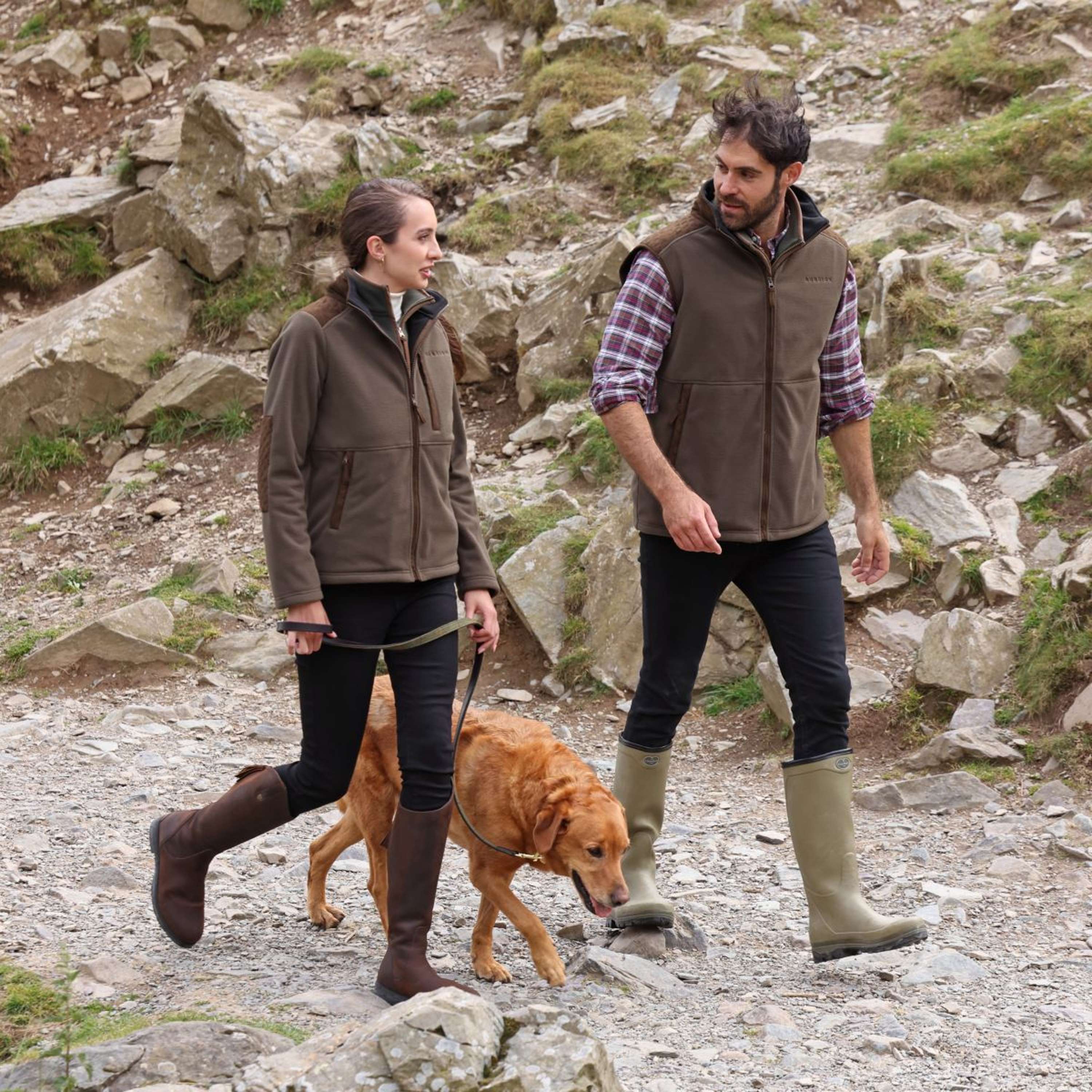 Aubrion by Shires Veste Heritage Fleece Olive foncé - Image 3