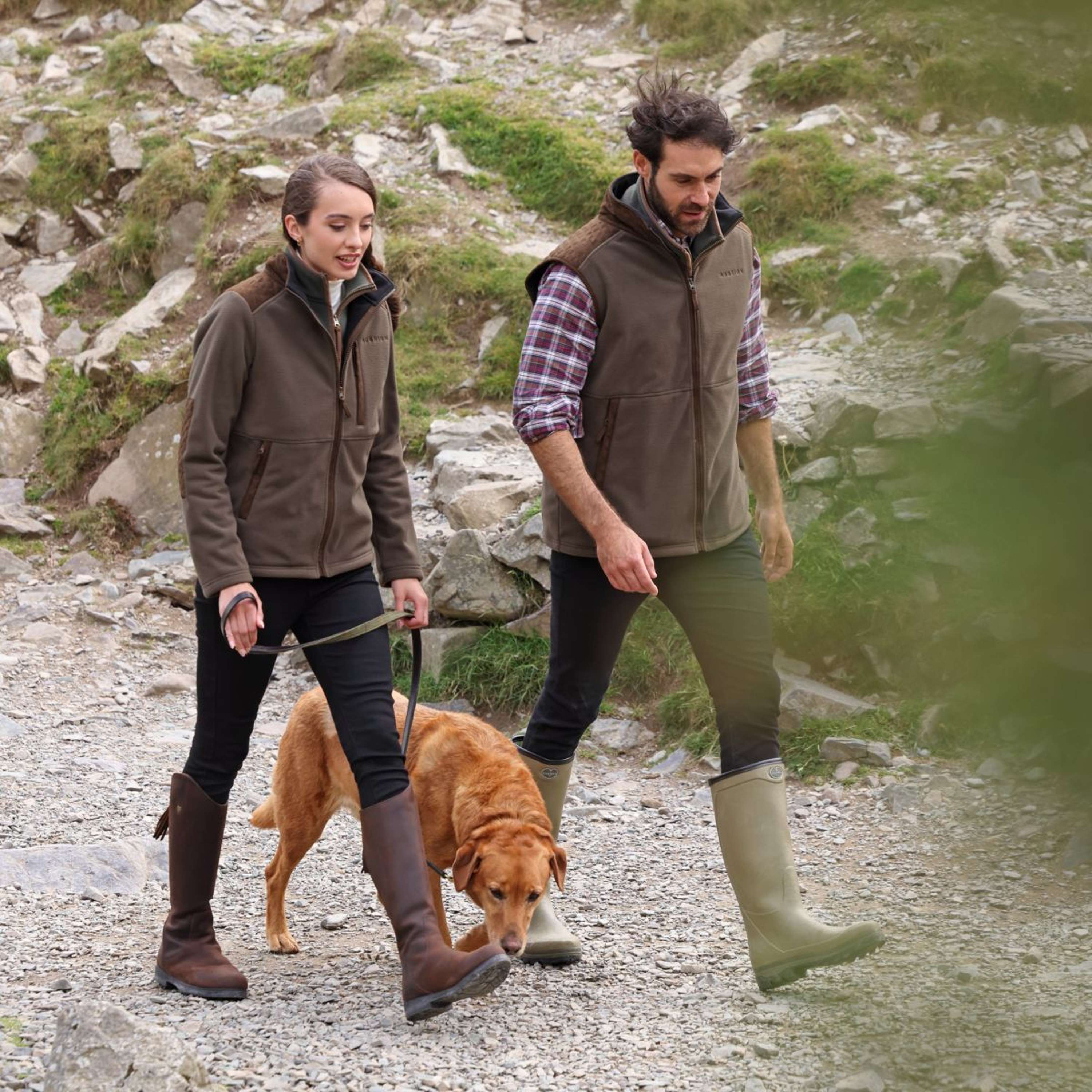 Aubrion by Shires Veste Heritage Fleece Olive foncé - Image 4
