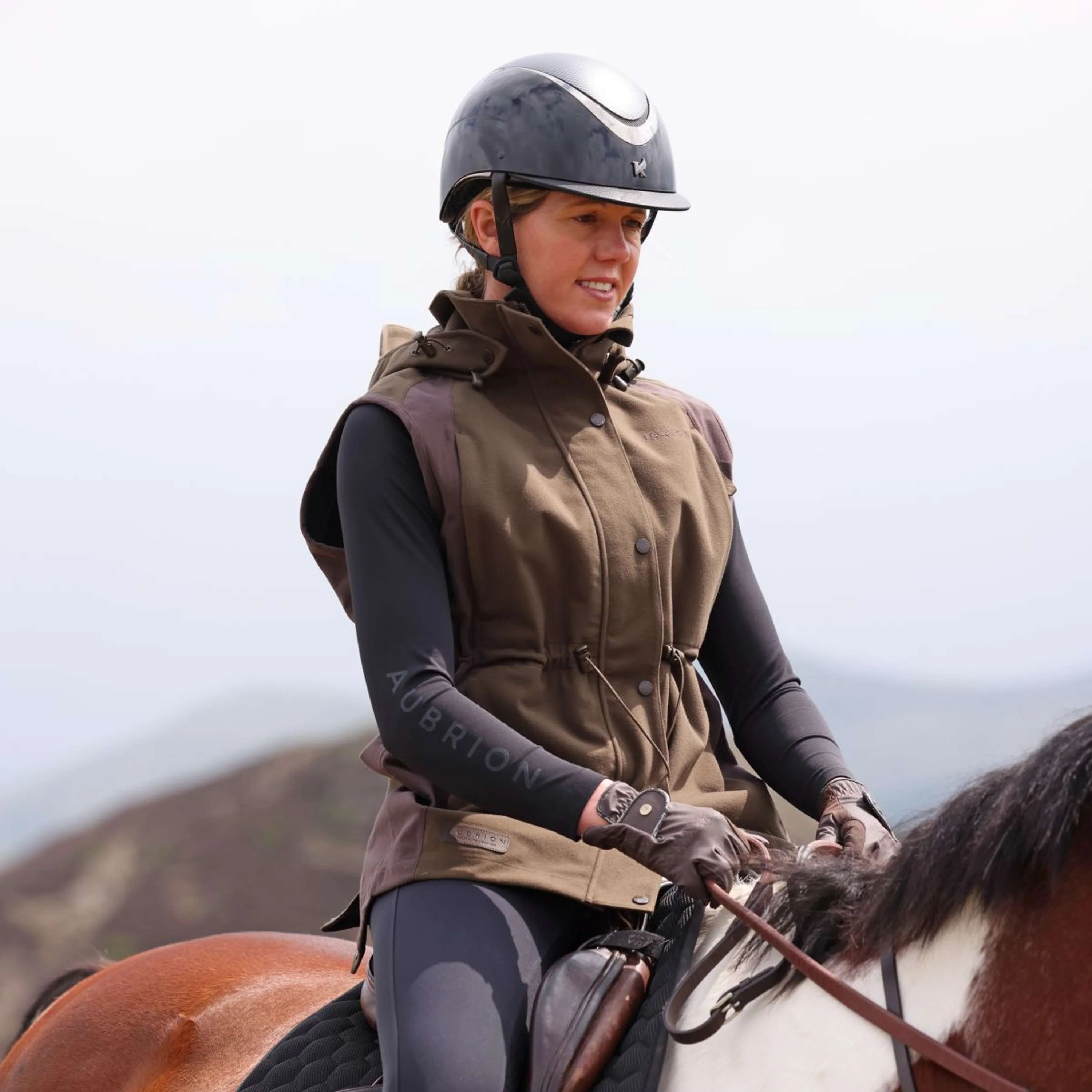 Aubrion by Shires Bodychauffant Heritage Olive foncé - Image 17