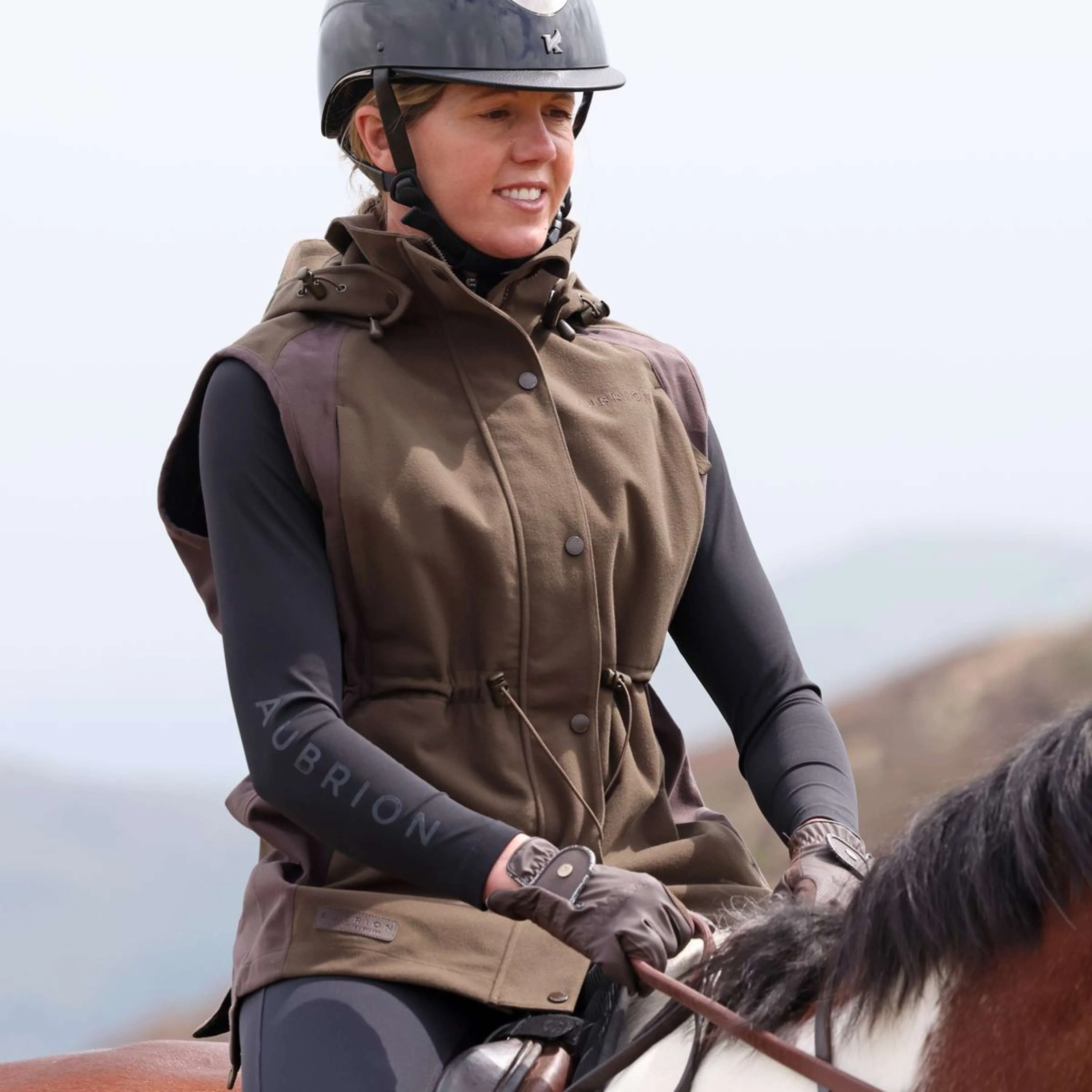 Aubrion by Shires Bodychauffant Heritage Olive foncé - Image 5
