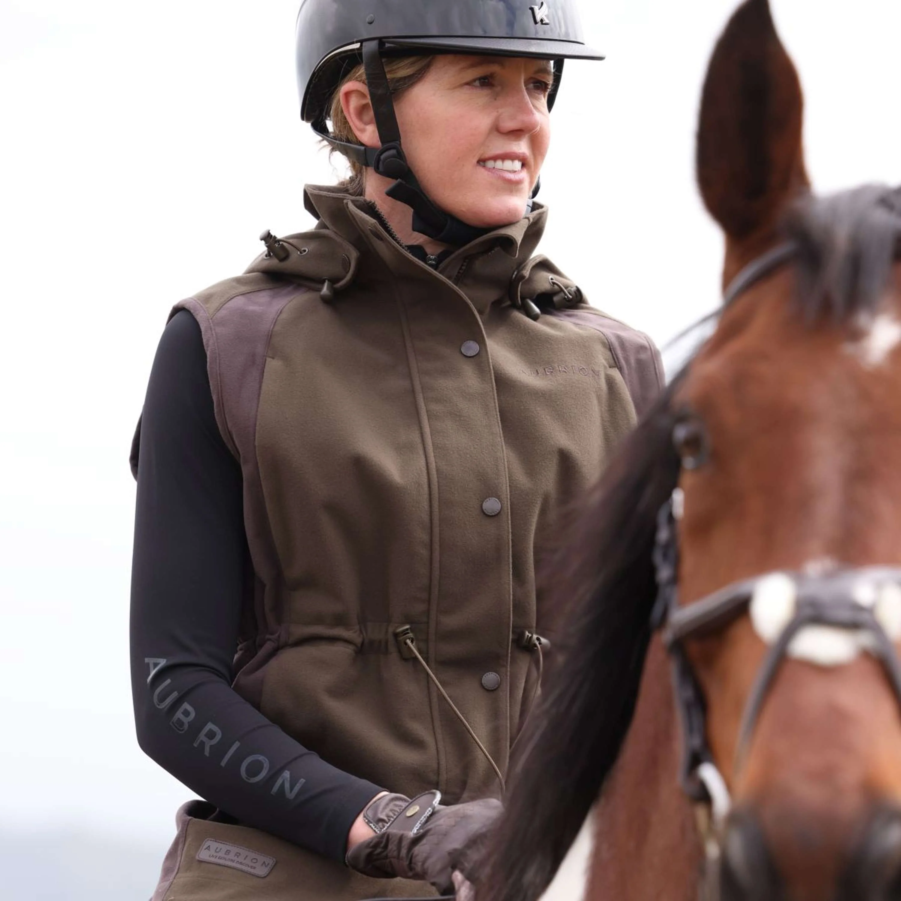 Aubrion by Shires Bodychauffant Heritage Olive foncé - Image 6