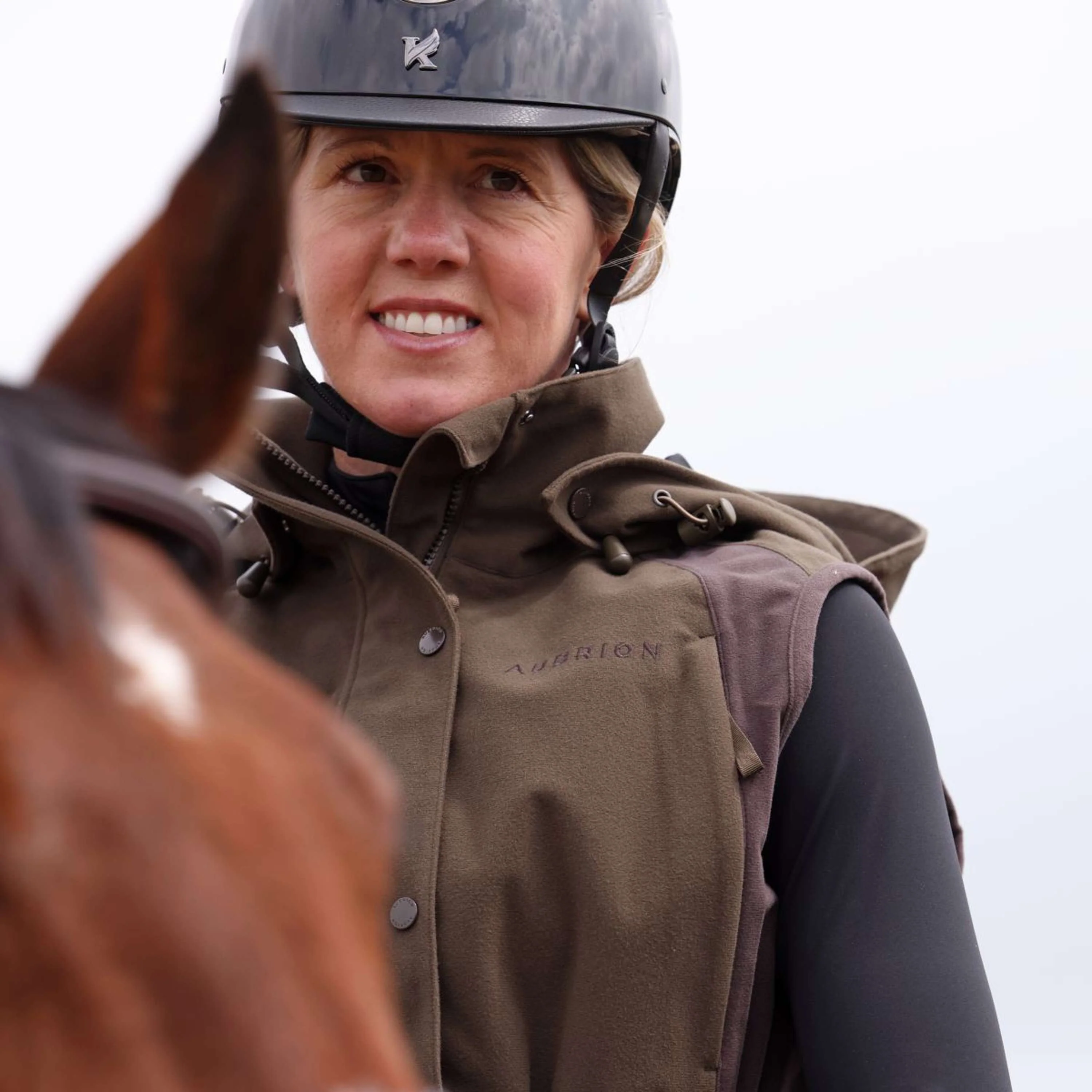 Aubrion by Shires Bodychauffant Heritage Olive foncé - Image 9
