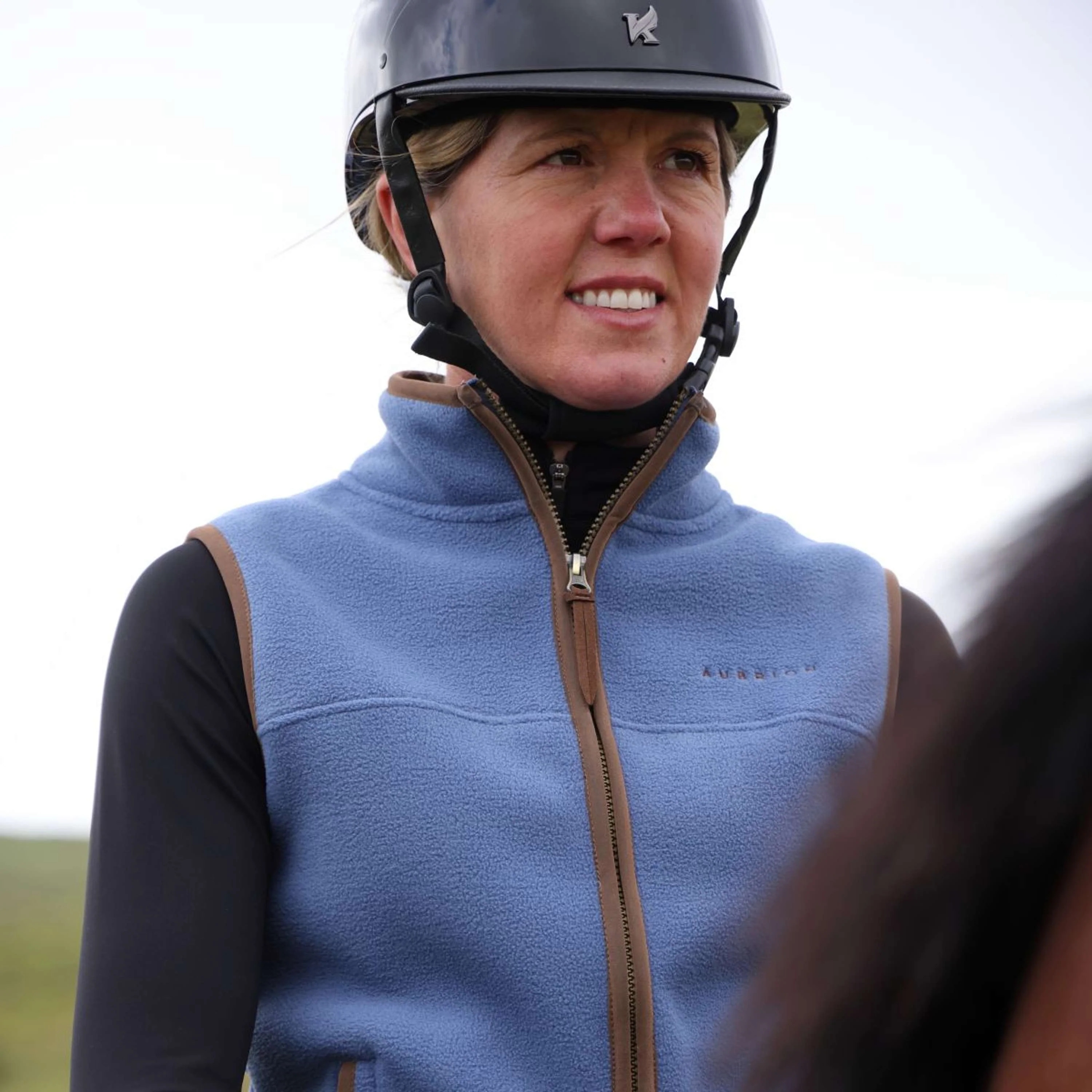 Aubrion by Shires Bodychauffant Original Fleece Bleu - Image 2