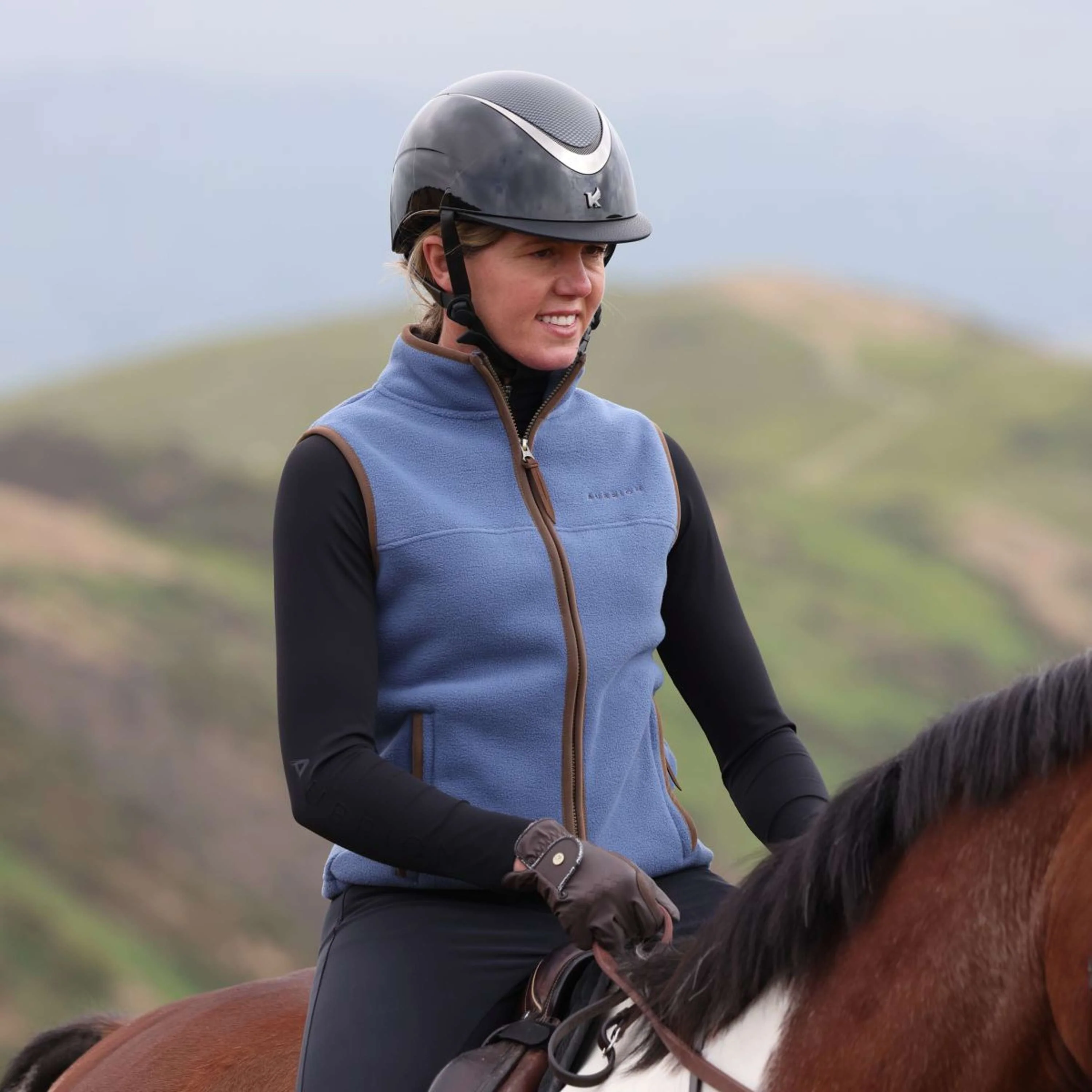 Aubrion by Shires Bodychauffant Original Fleece Bleu - Image 3