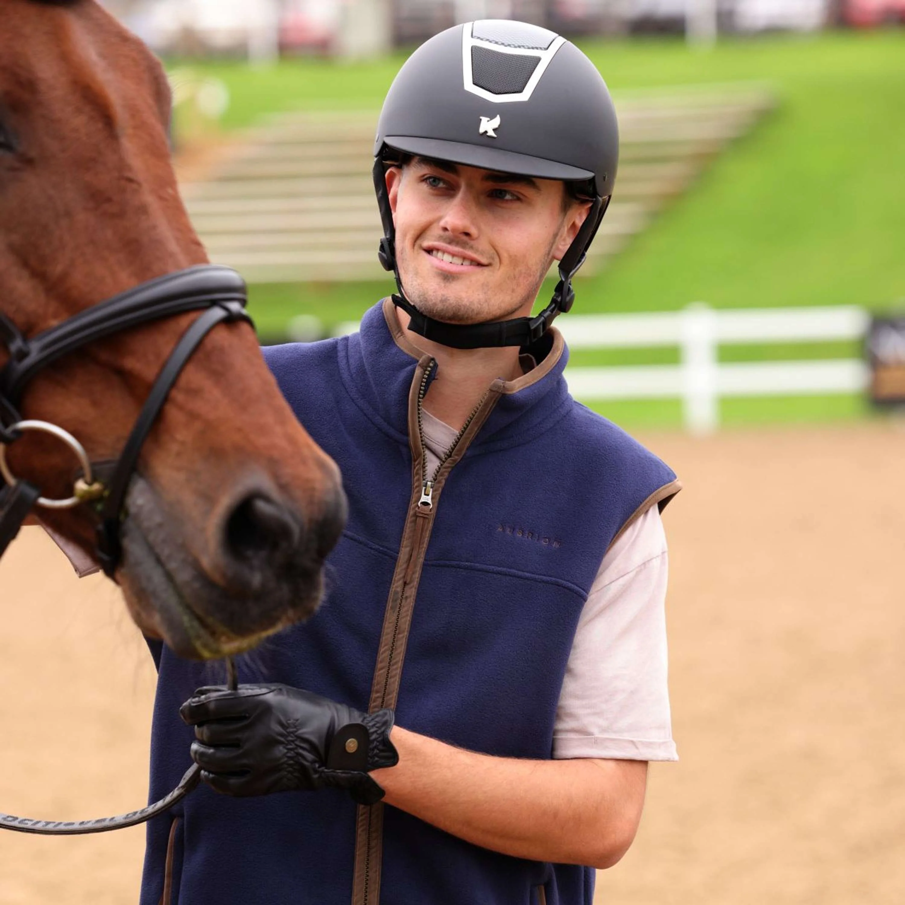 Aubrion by Shires Bodychauffant Original Fleece Hommes Marin - Image 11