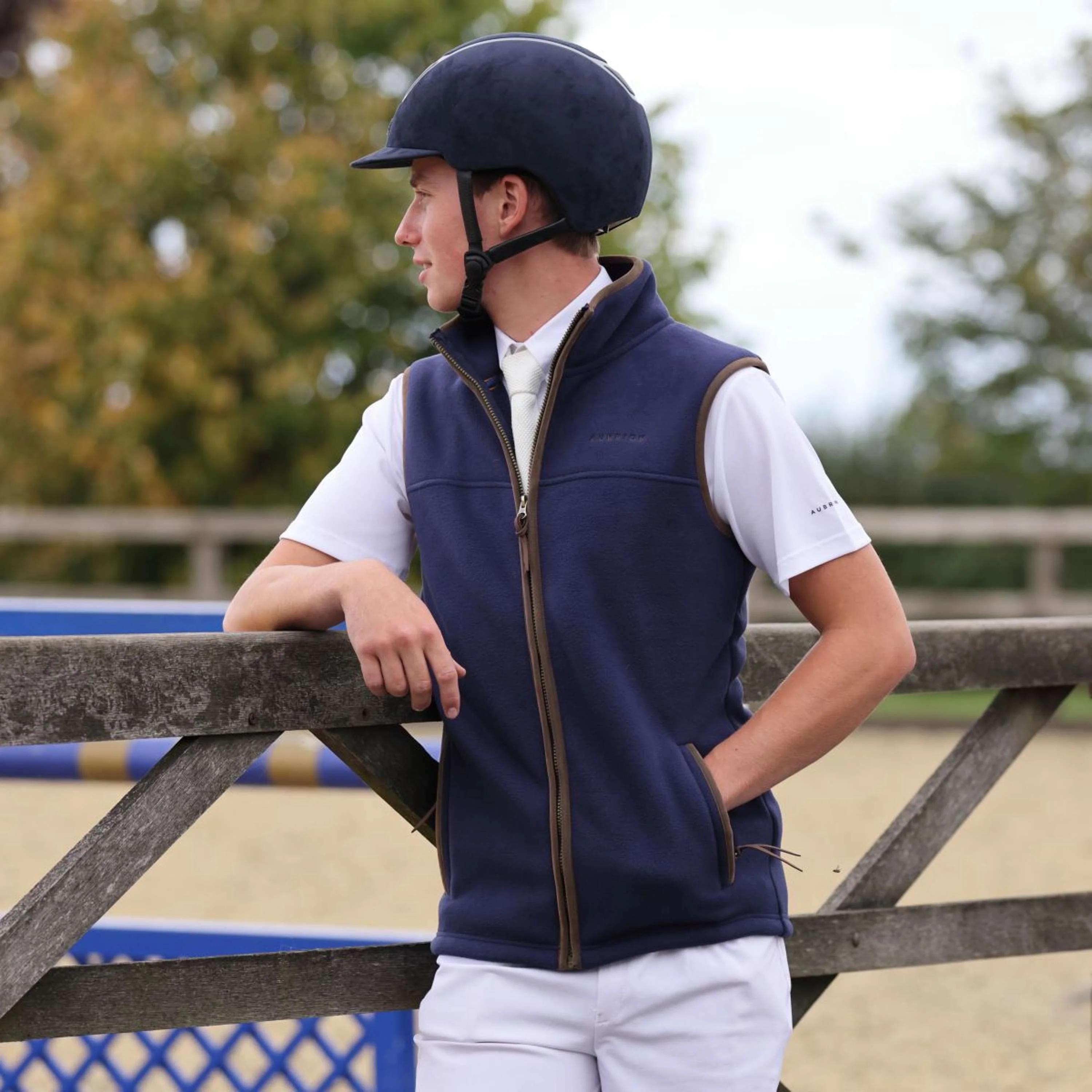 Aubrion by Shires Bodychauffant Original Fleece Hommes Marin - Image 4