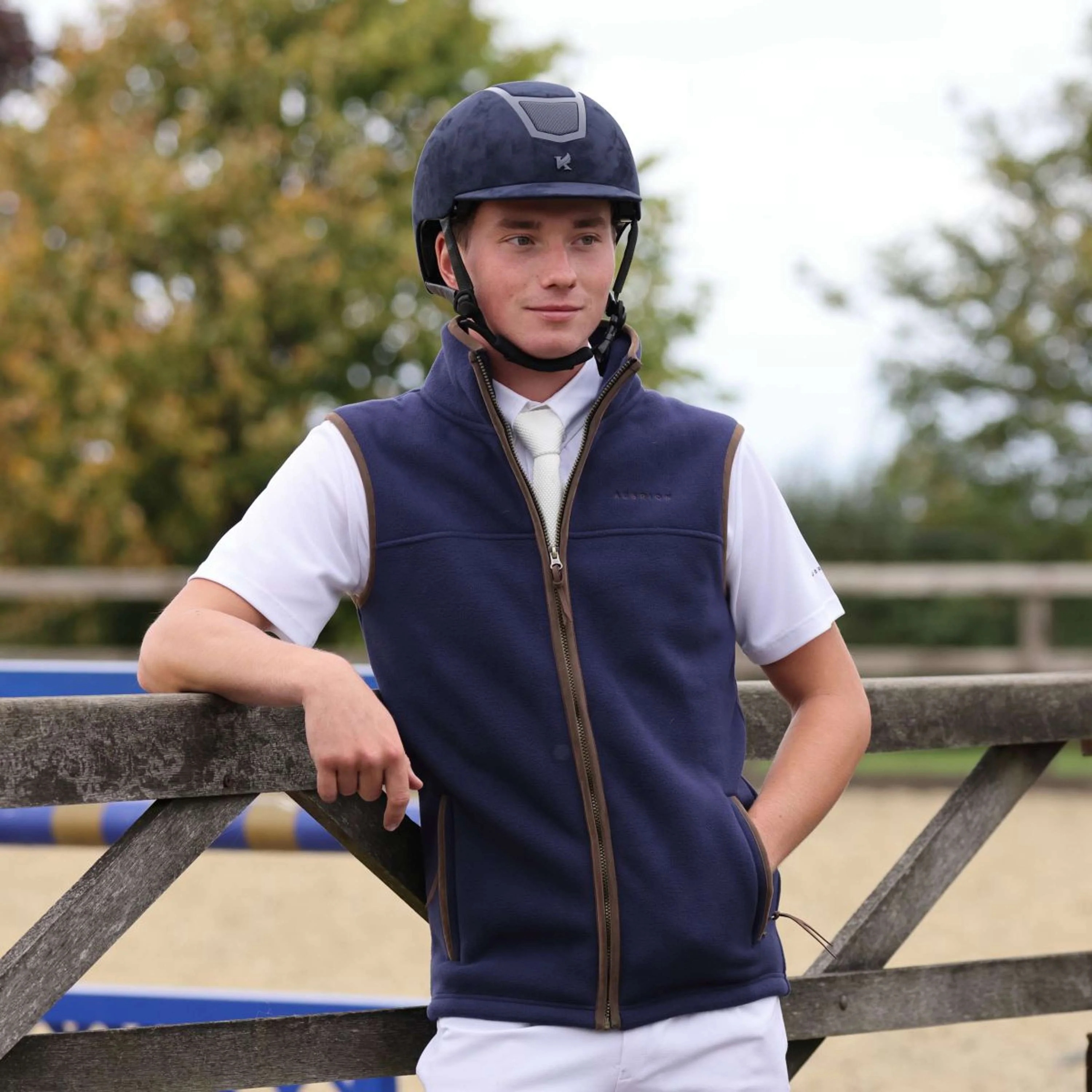 Aubrion by Shires Bodychauffant Original Fleece Hommes Marin - Image 5