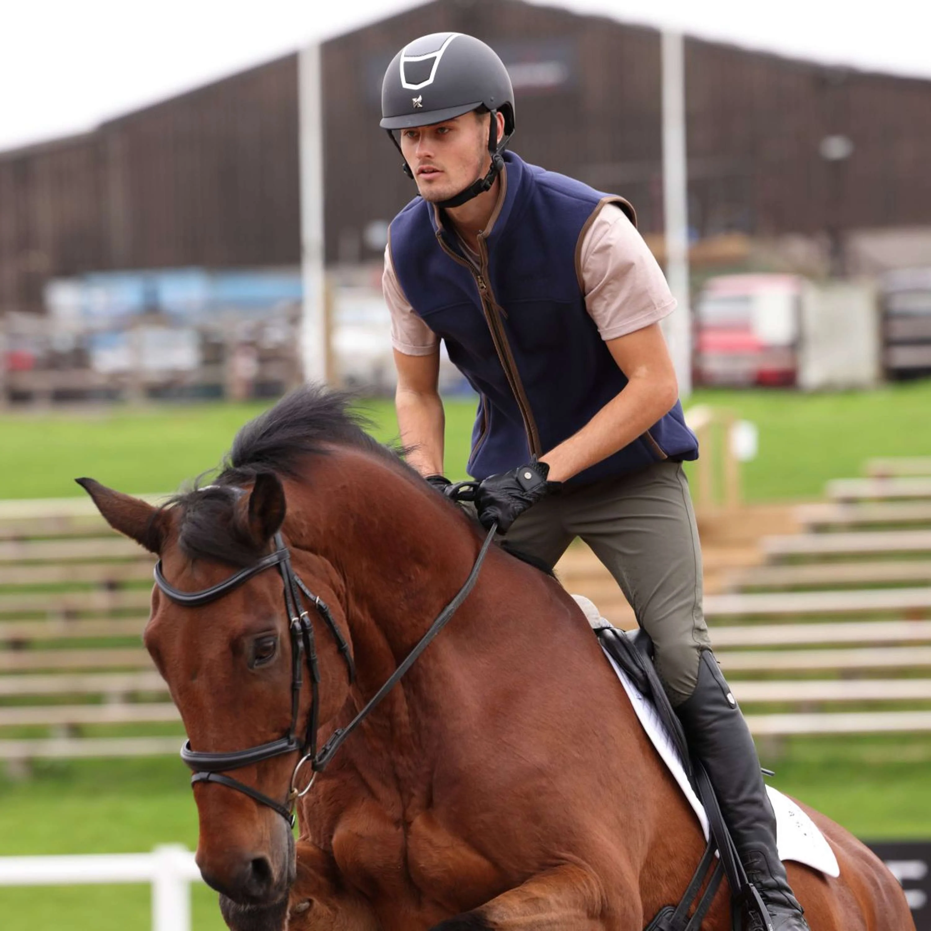 Aubrion by Shires Bodychauffant Original Fleece Hommes Marin - Image 6
